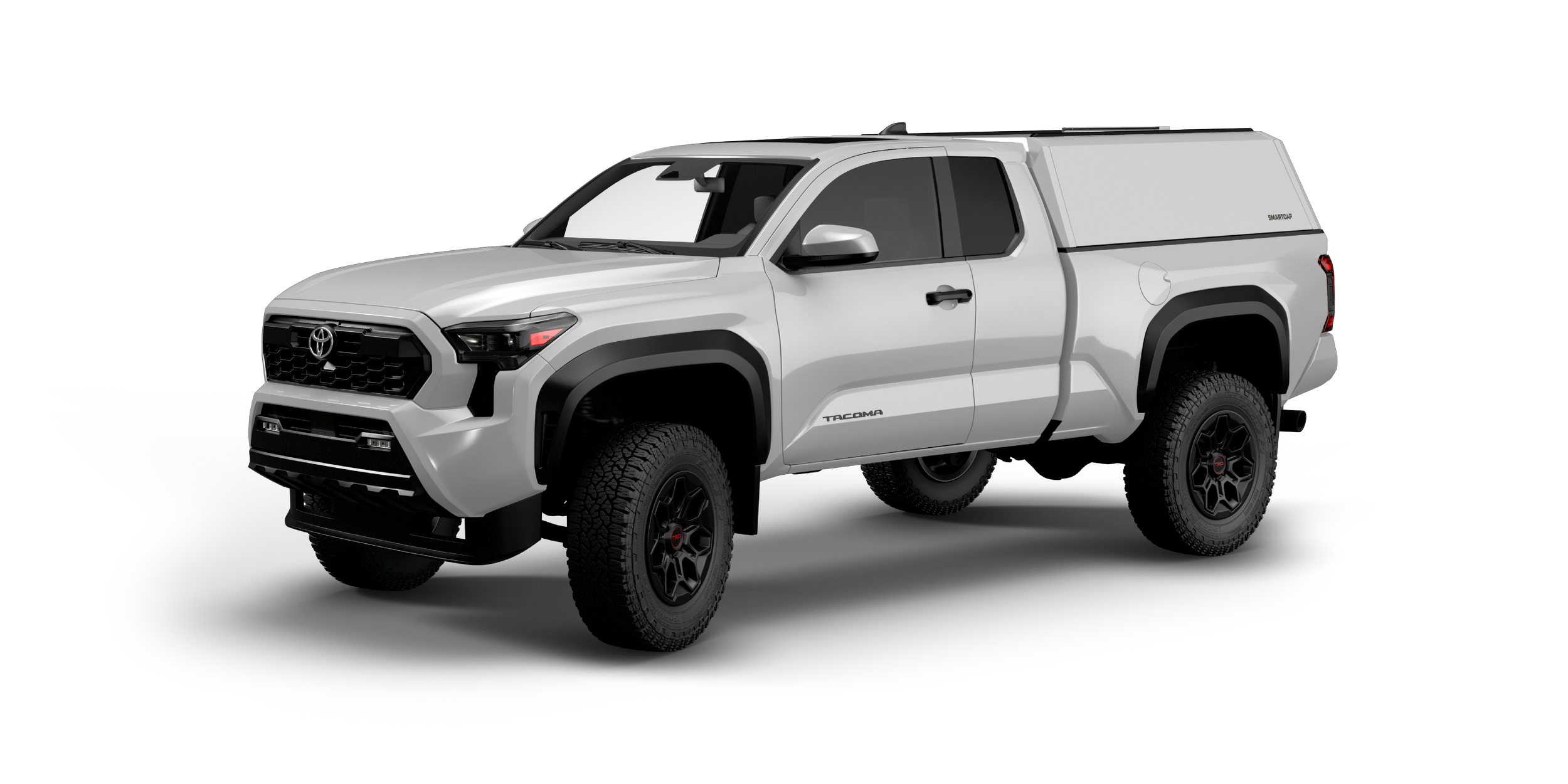SmartCap EVOh Hatchback Toyota Tacoma 2024+ Standard Bed WH 1 Drivers Front Three Quarter.png