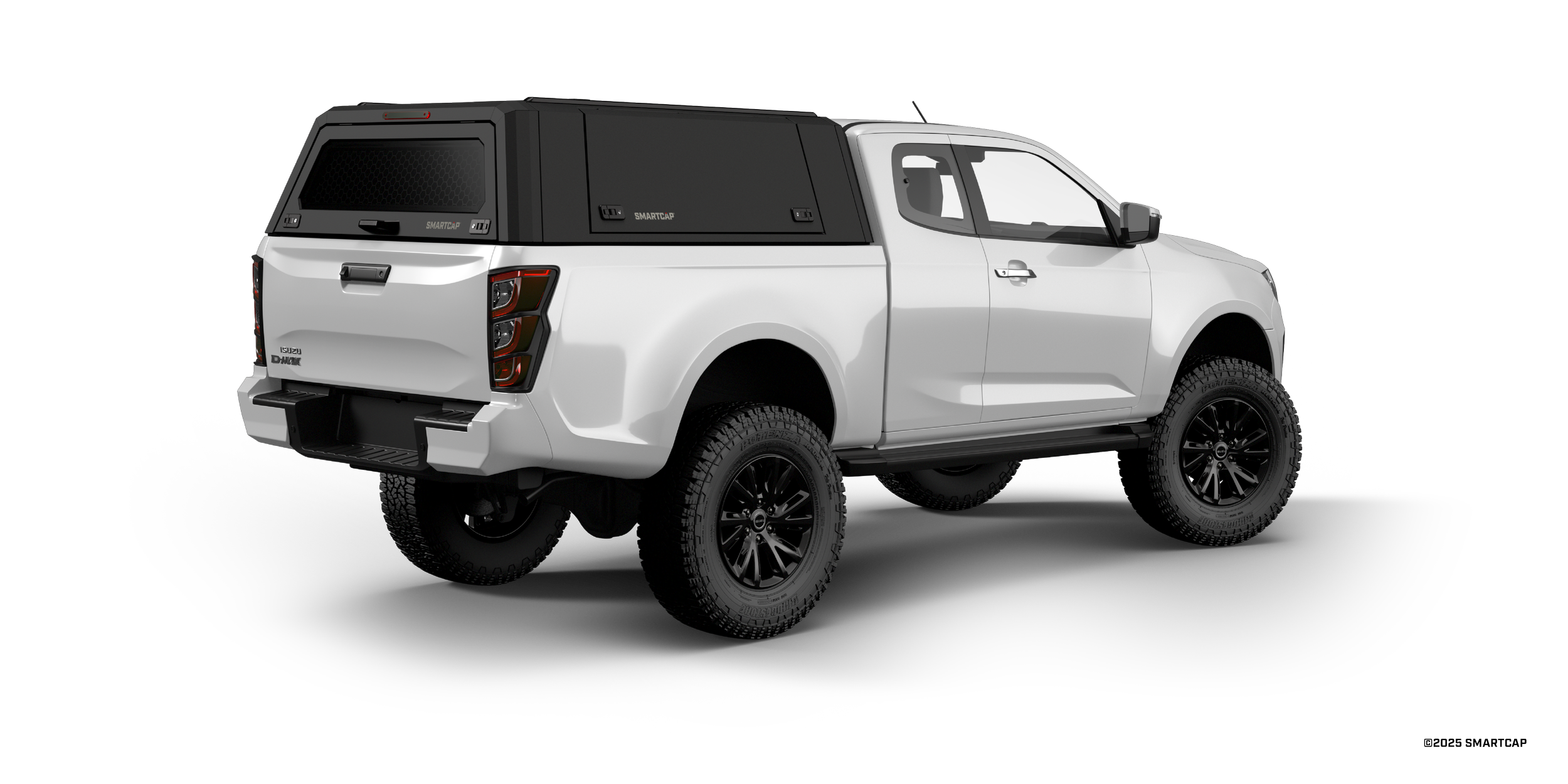 SmartCap EVOc Isuzu D-Max 2019+ Extended Cab MB 5 Passenger Rear Three Quarter.png