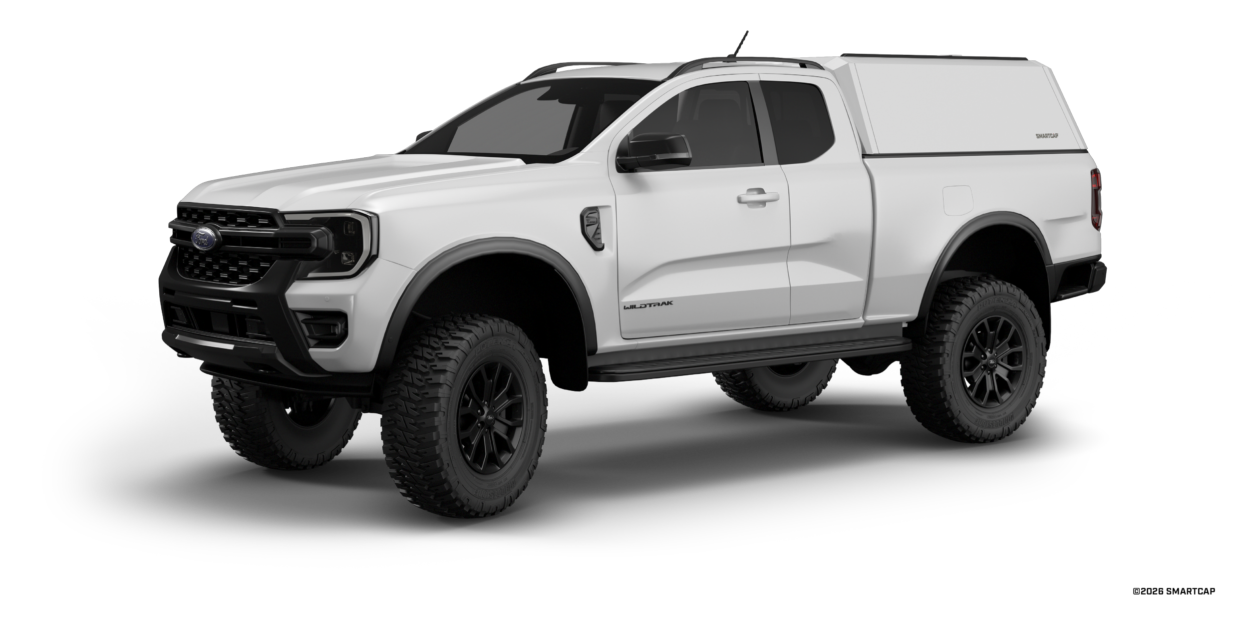 SmartCap EVOh Hatchback Ford Ranger Next Gen 2022+ Extended Cab WH 1 Drivers Front Three Quarter.png