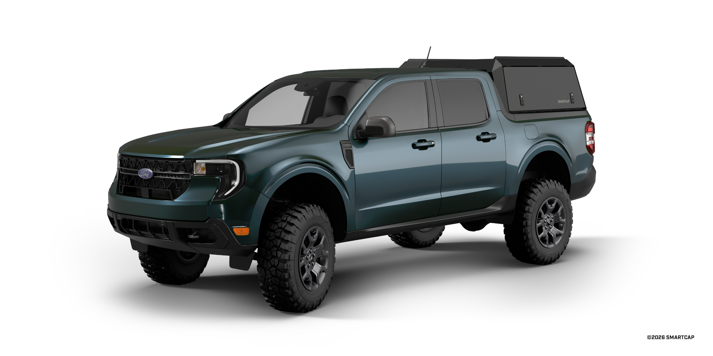 SmartCap Edge Defender Ford Maverick 2022+ Short Bed BN 1 Drivers Front Three Quarter.png