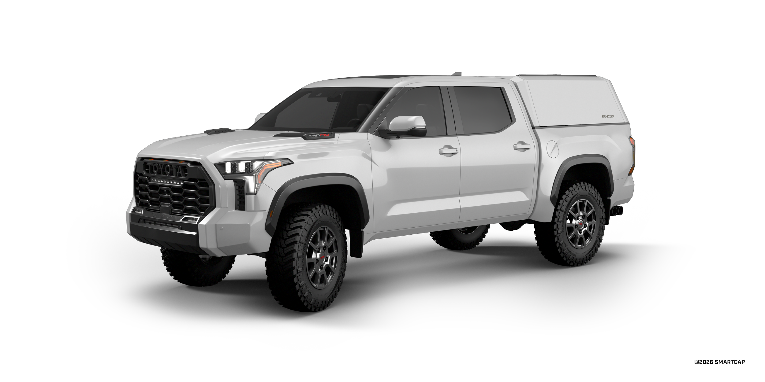 SmartCap EVOh Hatchback Toyota Tundra 2022+ Short Bed WH 1 Drivers Front Three Quarter.png