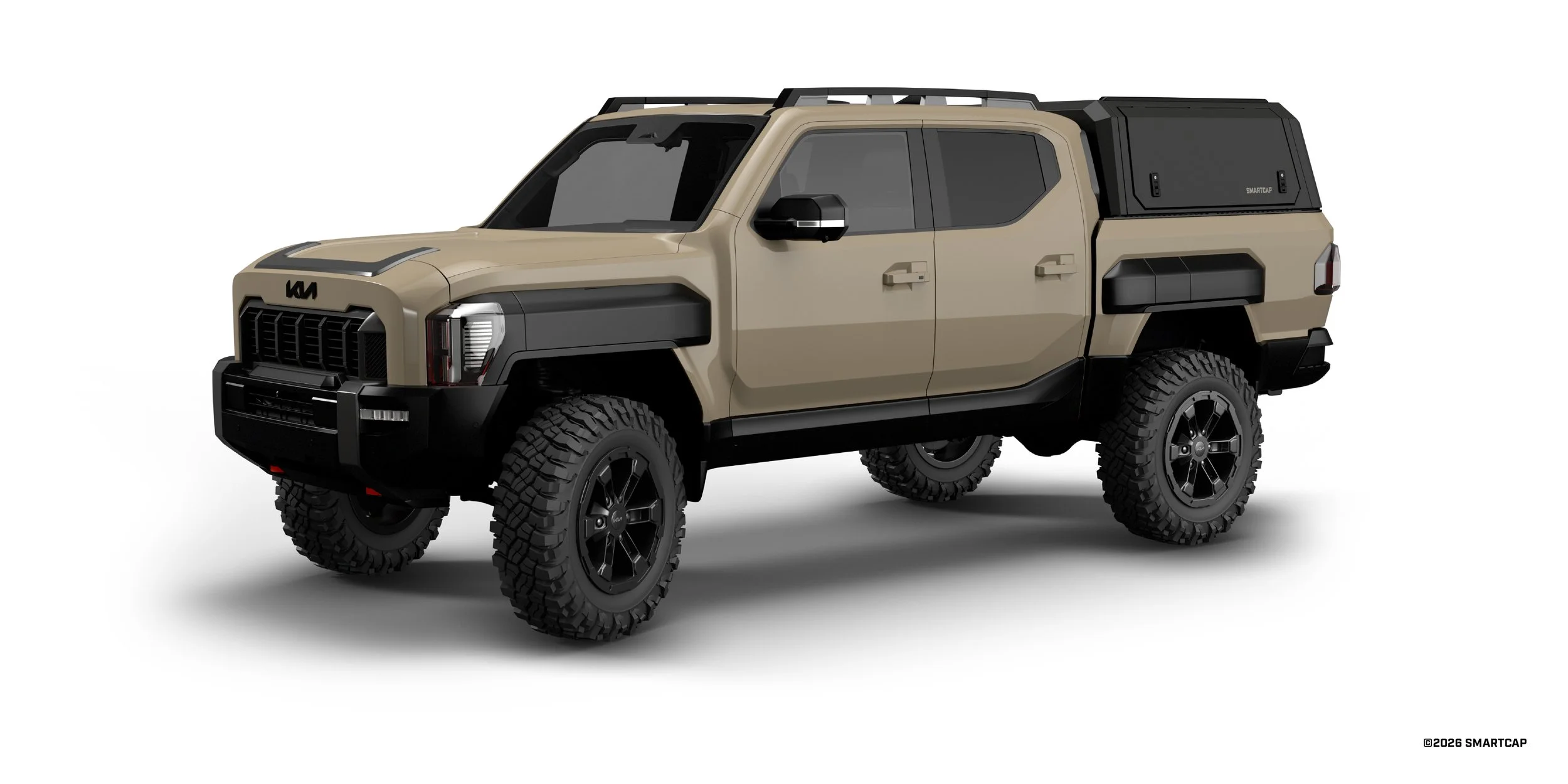 SmartCap EVOd Kia Tasman 2026+ Double Cab Short 1 Drivers Front Three Quarter.jpg