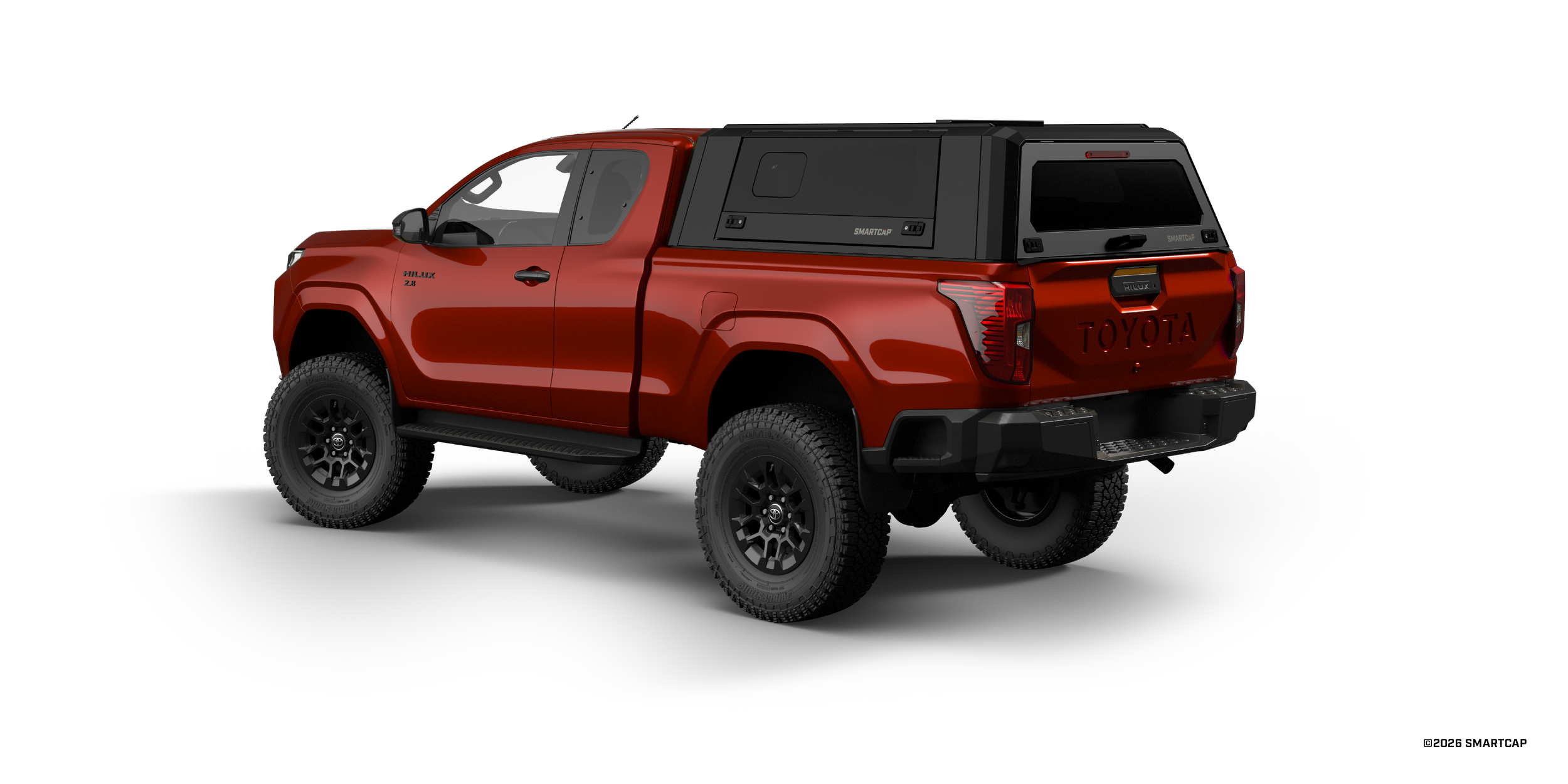 SmartCap EVO Toyota Hilux 2026+ Extended Cab 3 Drivers Rear Three Quarter.png