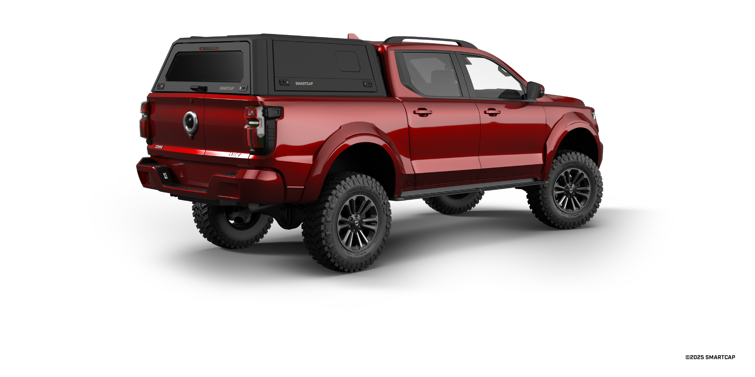 SmartCap EVO GWM P500 2024+ MB 5 Passenger Rear Three Quarter.png