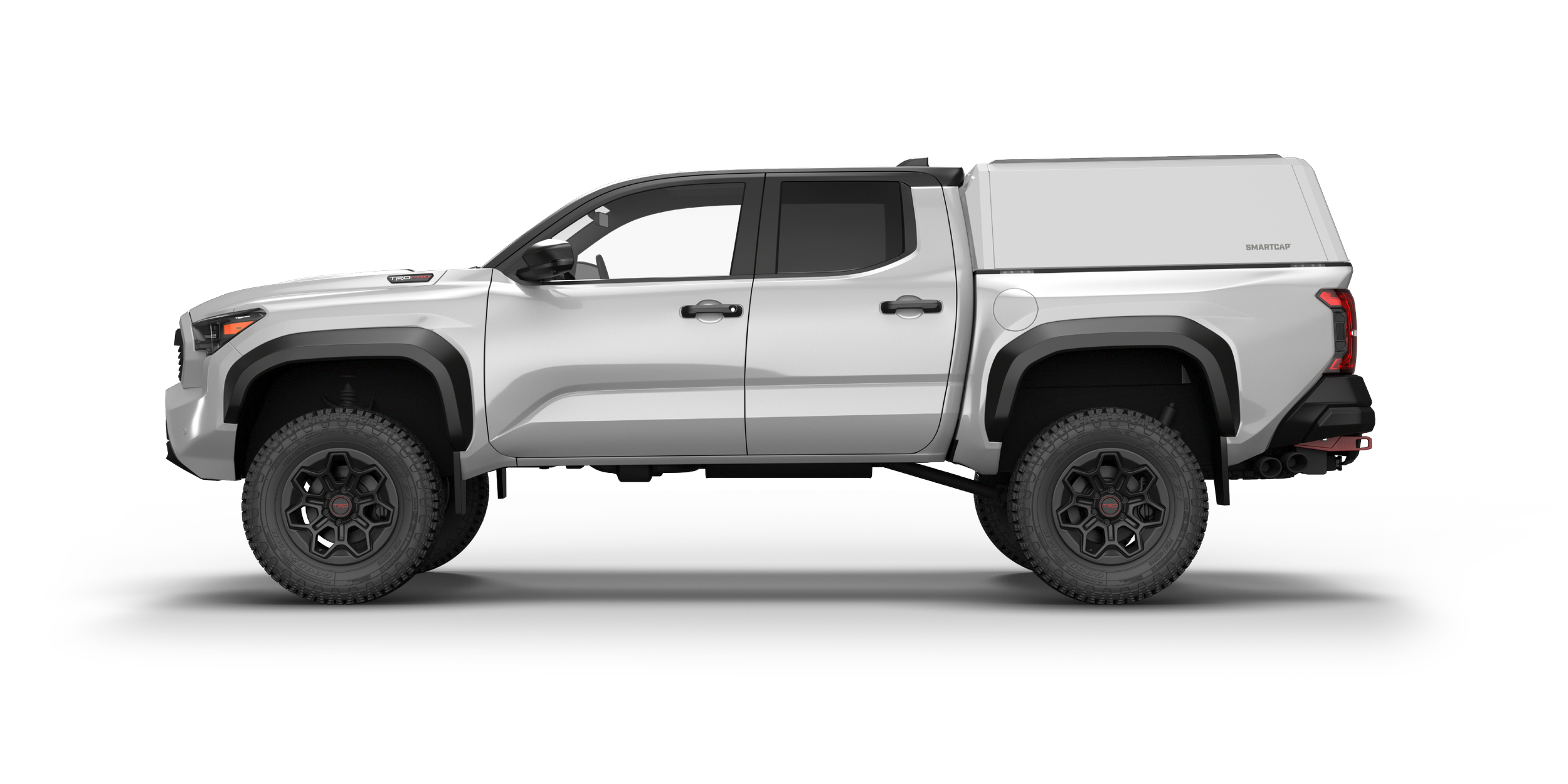 SmartCap EVOh Hatchback Toyota Tacoma 2024+ Short Bed White 2 Drivers Side.png