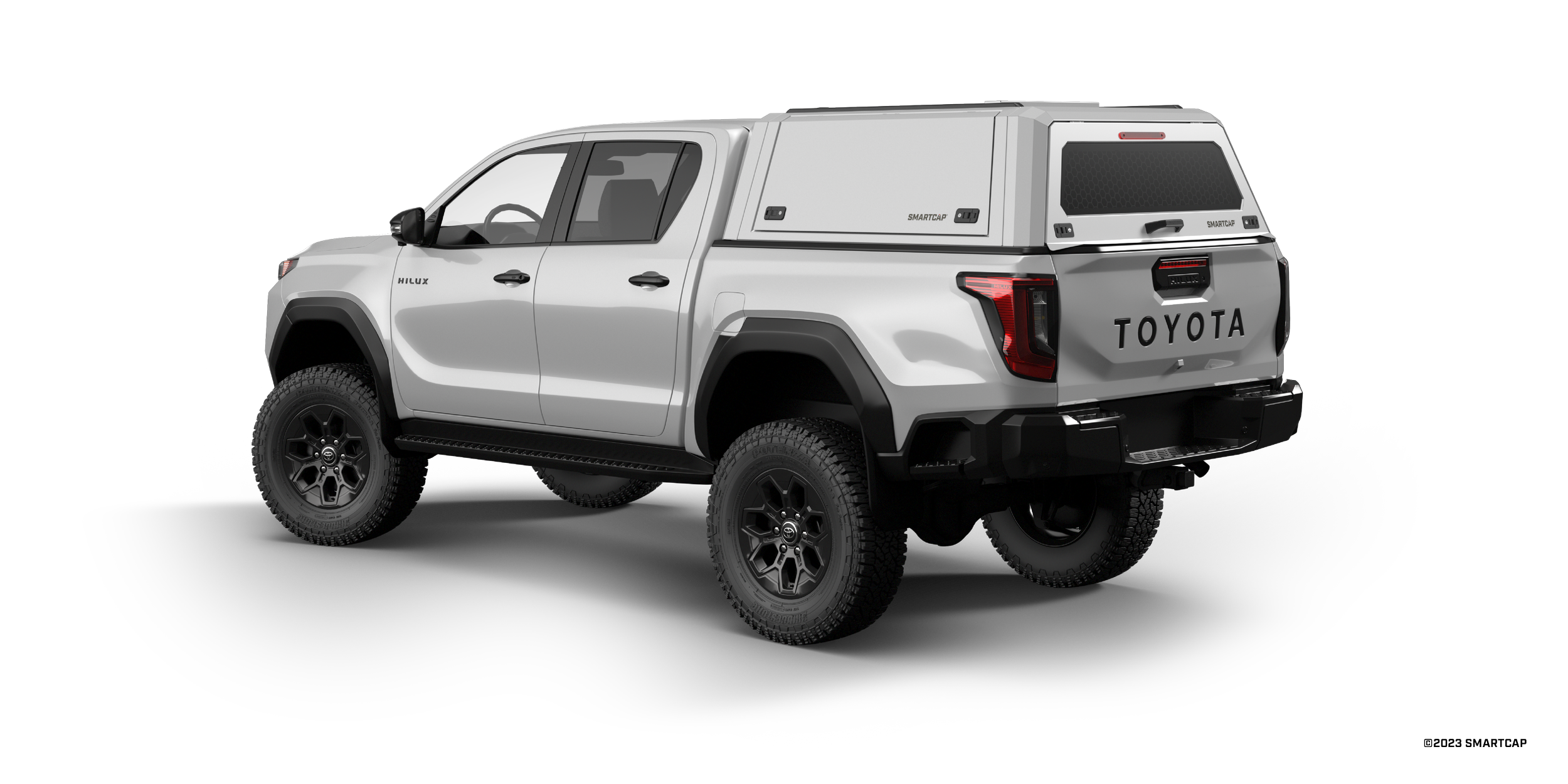 SmartCap EVOc Toyota Hilux 2026+ 3 Drivers Rear Three Quarter.png