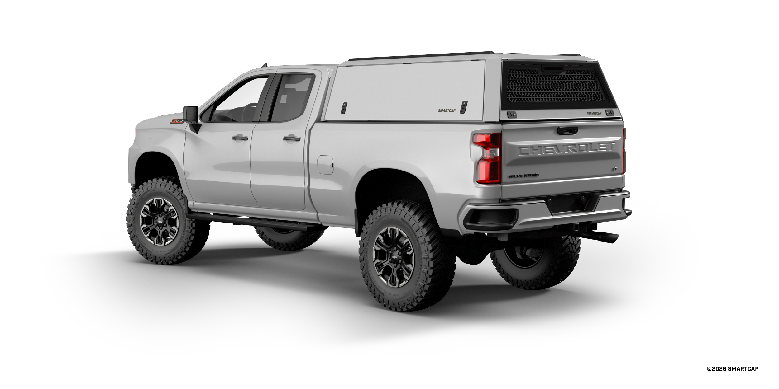 SmartCap Edge Commercial Silverado 1500 2019+ Standard WN 3 Drivers Rear Three Quarter.png