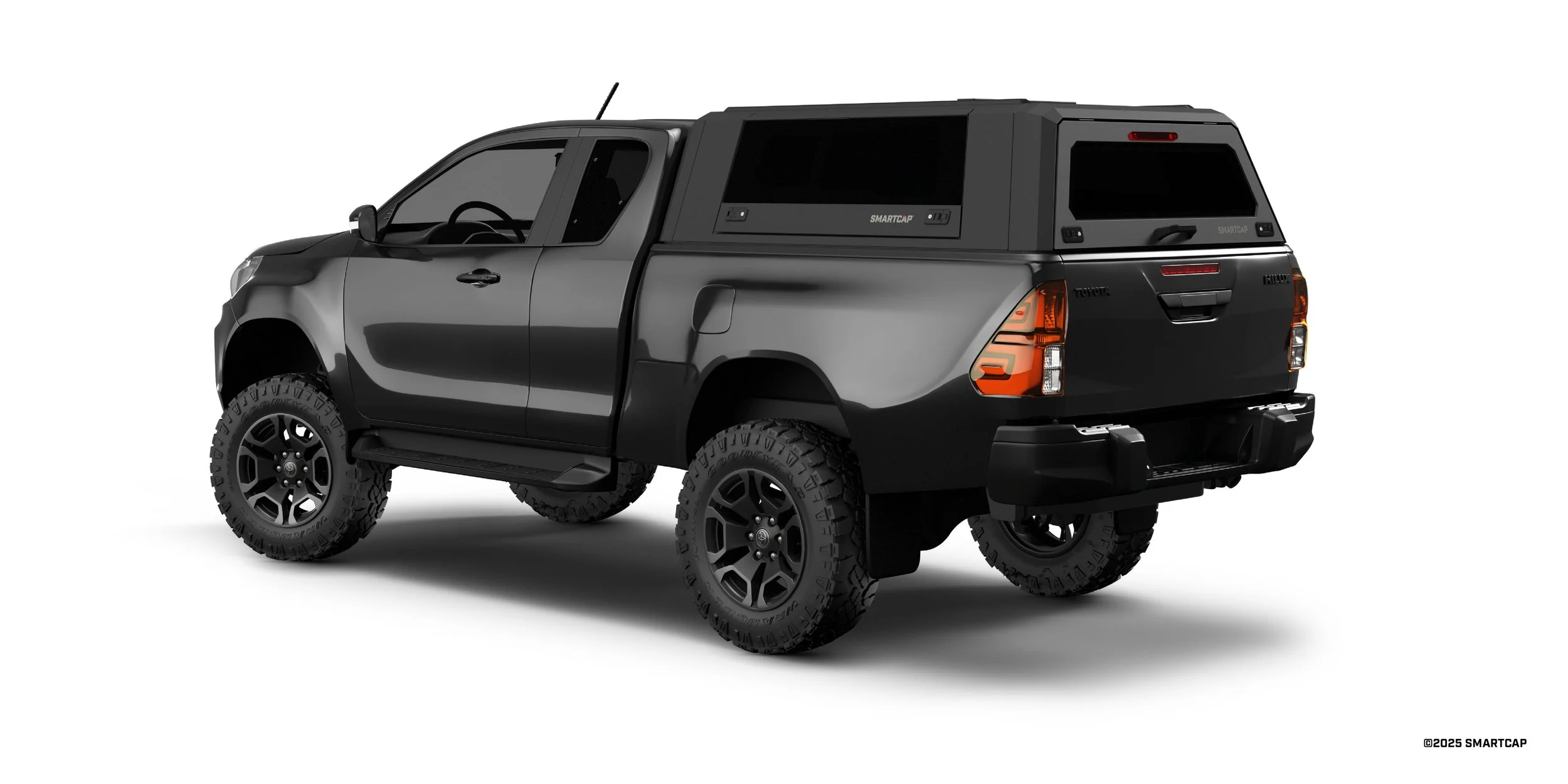 SmartCap EVO Toyota Hilux Extended Cab 2016-Current 3 Drivers Rear Three Quarter.jpg