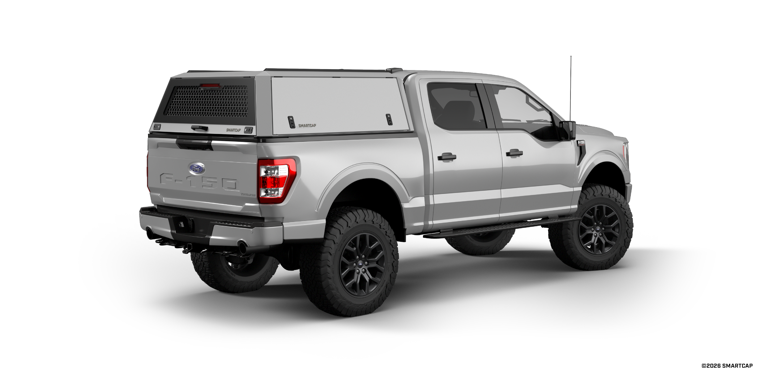 SmartCap Edge Commercial Ford F150 2021+ Short Bed WN 5 Passenger Rear Three Quarter.png