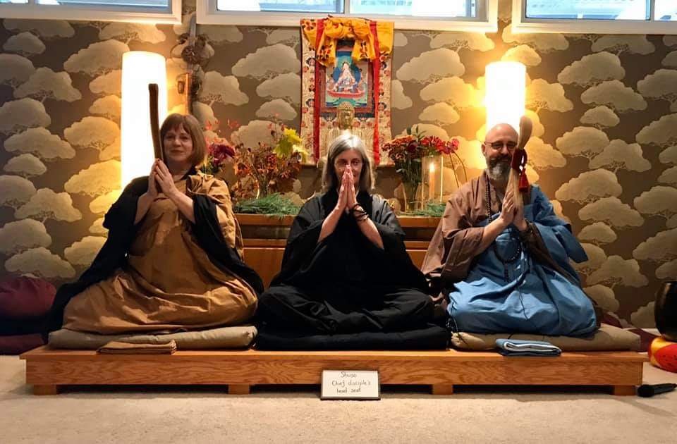   Jay Rinsen Weik Roshi and Karen Do'on Weik Osho asked Shuso candidate Winifred Shokai Martin to share&nbsp;her spiritual journey with the sangha a week before the Shuso Hossen ceremony.  