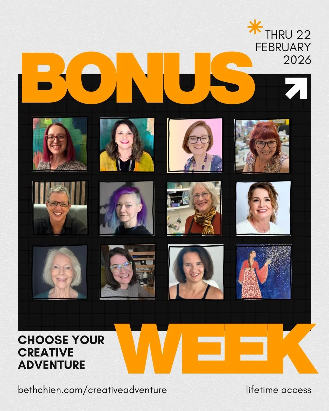 We are in the final days of Choose Your Creative Adventure. No more encores after the 22nd! 
We are so grateful for all of you and are elated that you&rsquo;re enjoying these wonderful free mixed-media art resources and workshops! 
Head to the link i