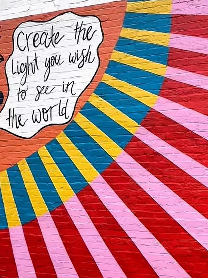 Caught up with Ashley at @authenticarts_gallery today! This is such a special and cool gallery. 
Thank you for showcasing my Summer in Greece Prints, which are exclusively sold there. :) 
This gallery also has so many beautiful handmade products- I j