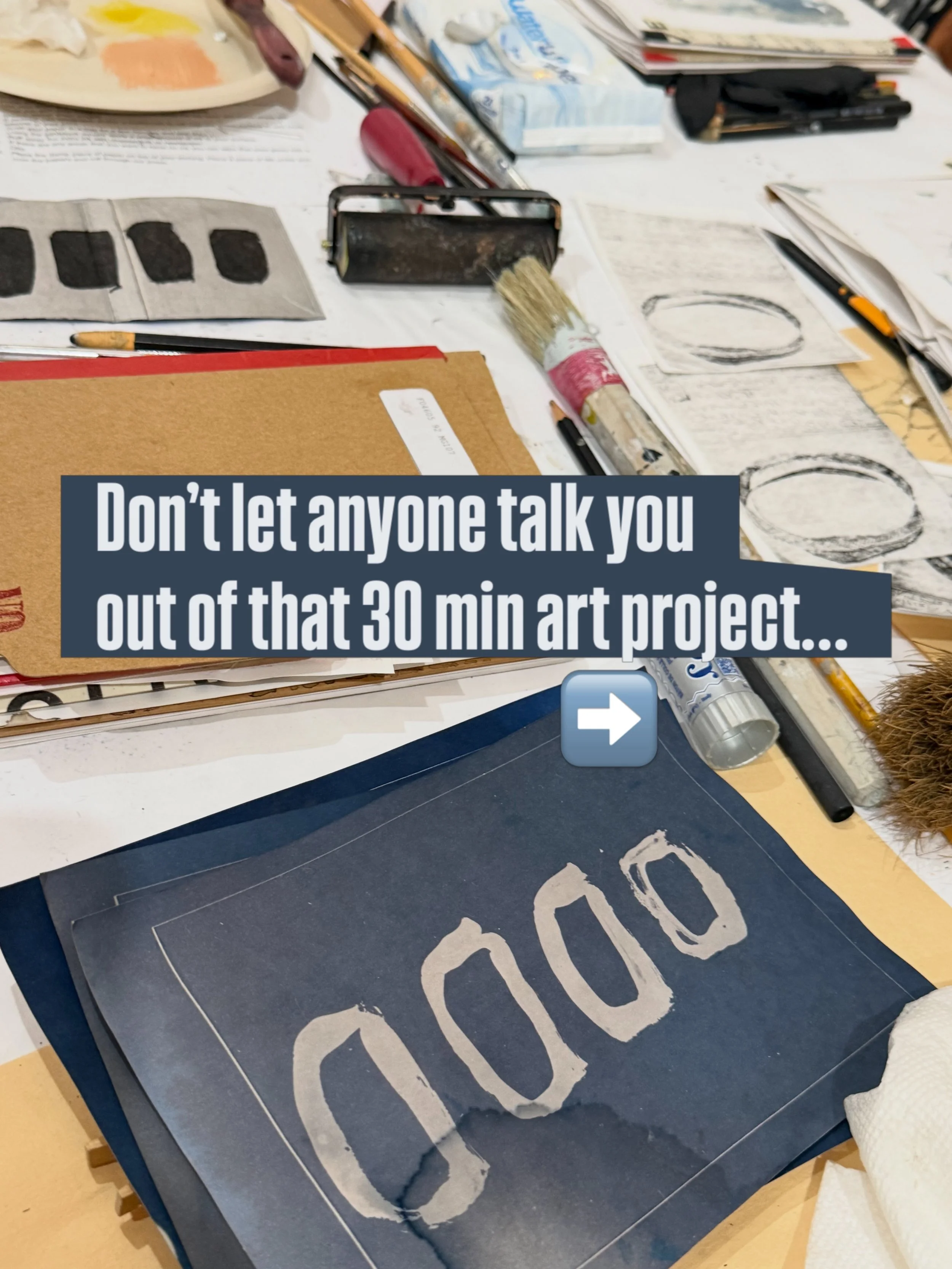 A little reminder that &ldquo;quick art project&rdquo; is sometimes a very loose term. 😂