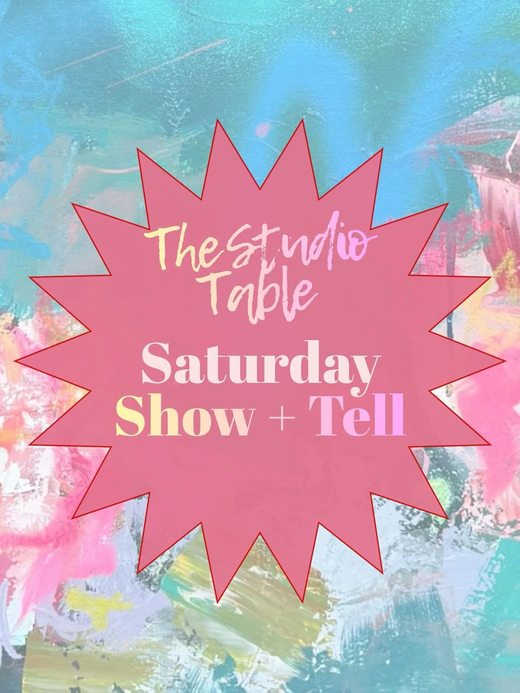 SATURDAY SHOW + TELL
Mine is a WIP painting that is inspired by my photos from Santorini. 
Post a photo of what you&rsquo;ve been creating!