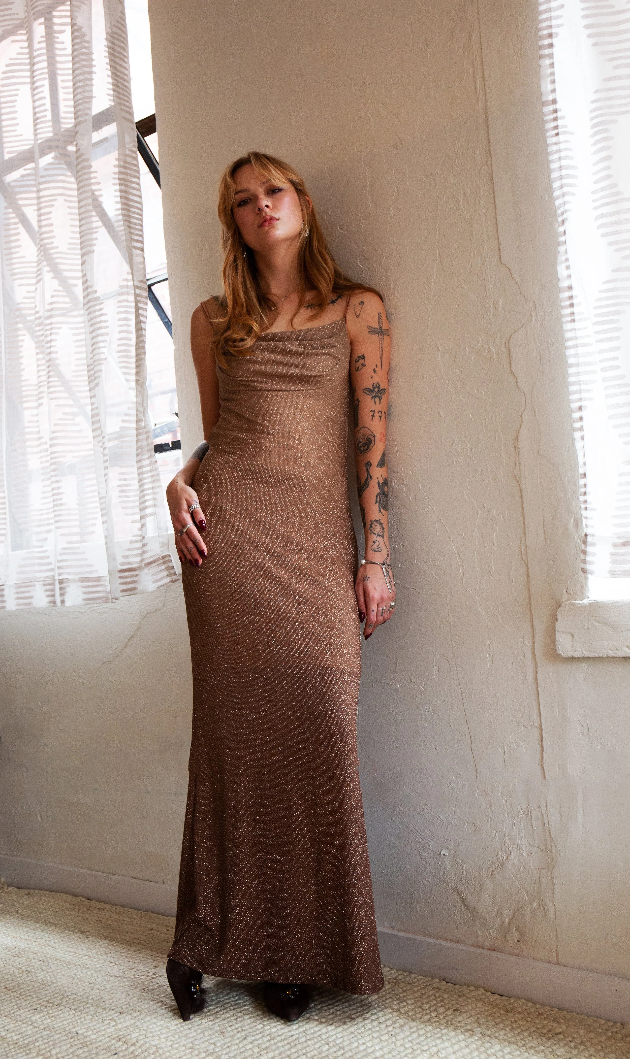 Champange Maxi Dress