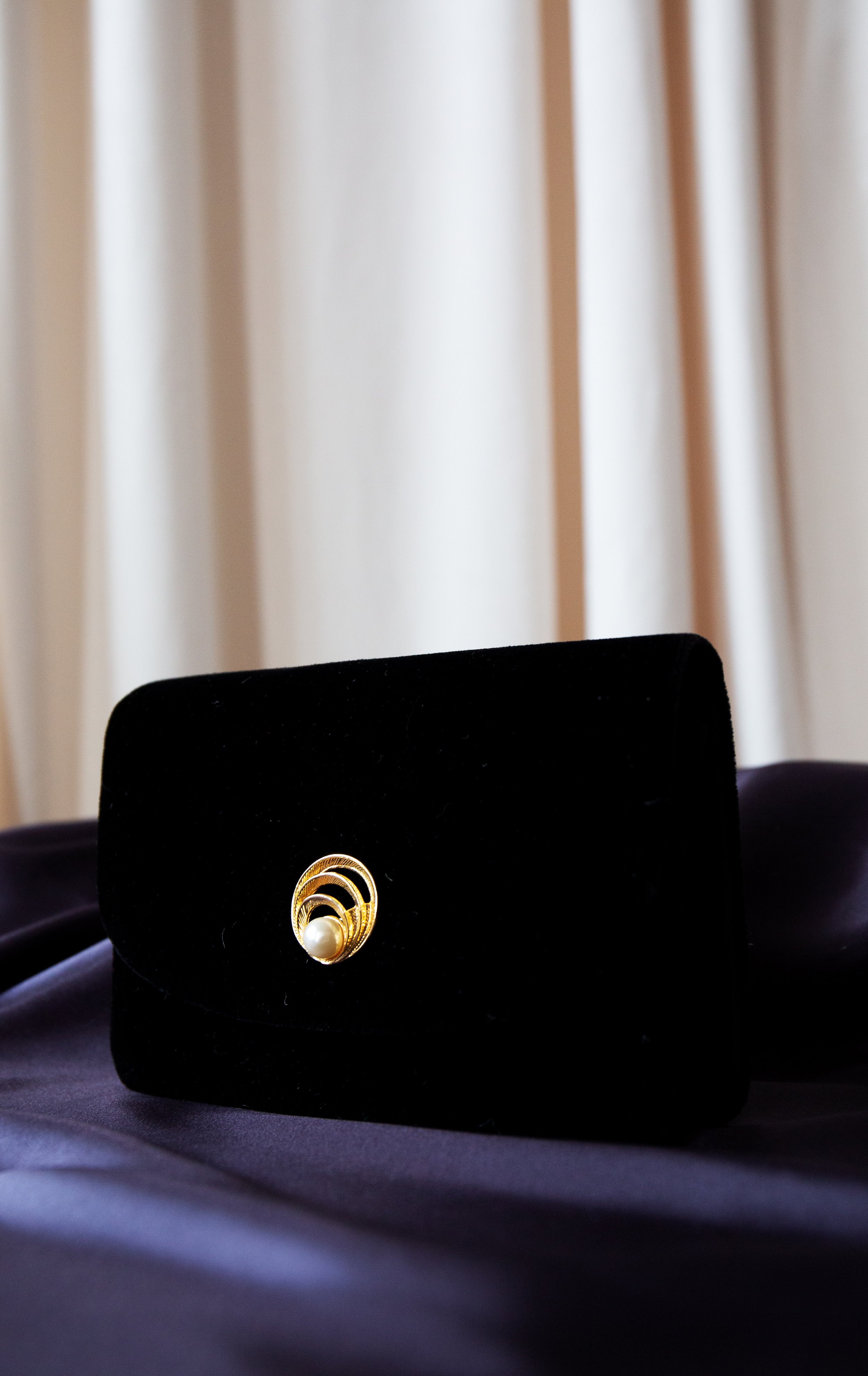 Velvet Pearl Clutch