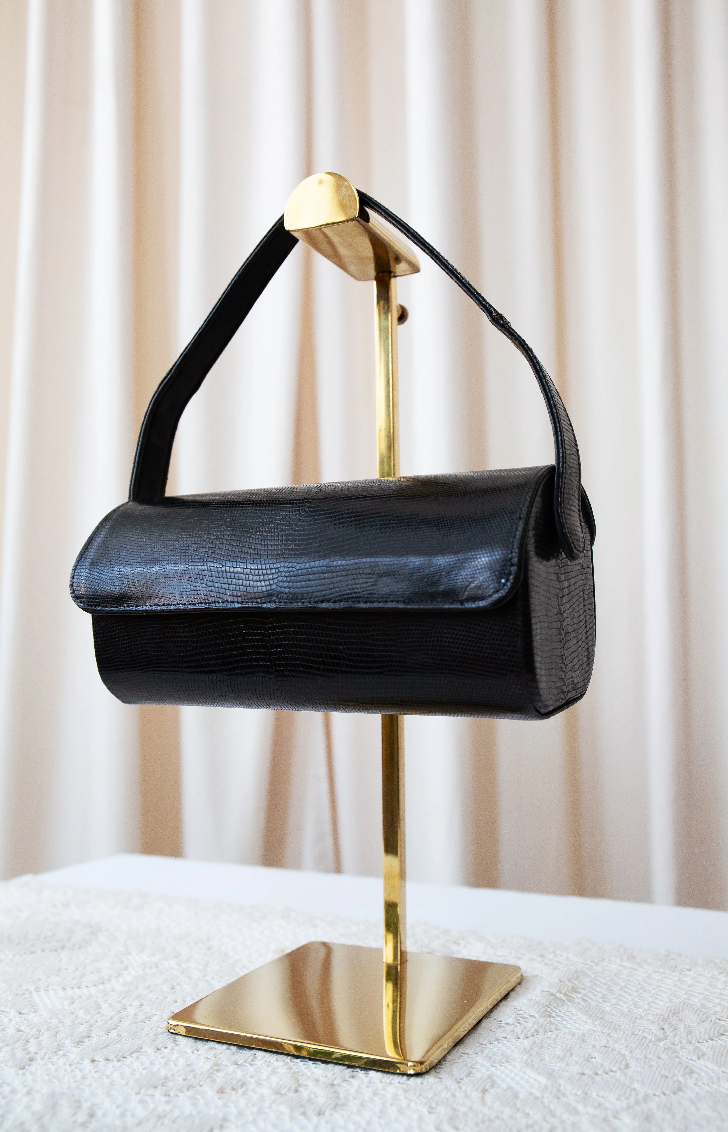 Circular Leather Handbag