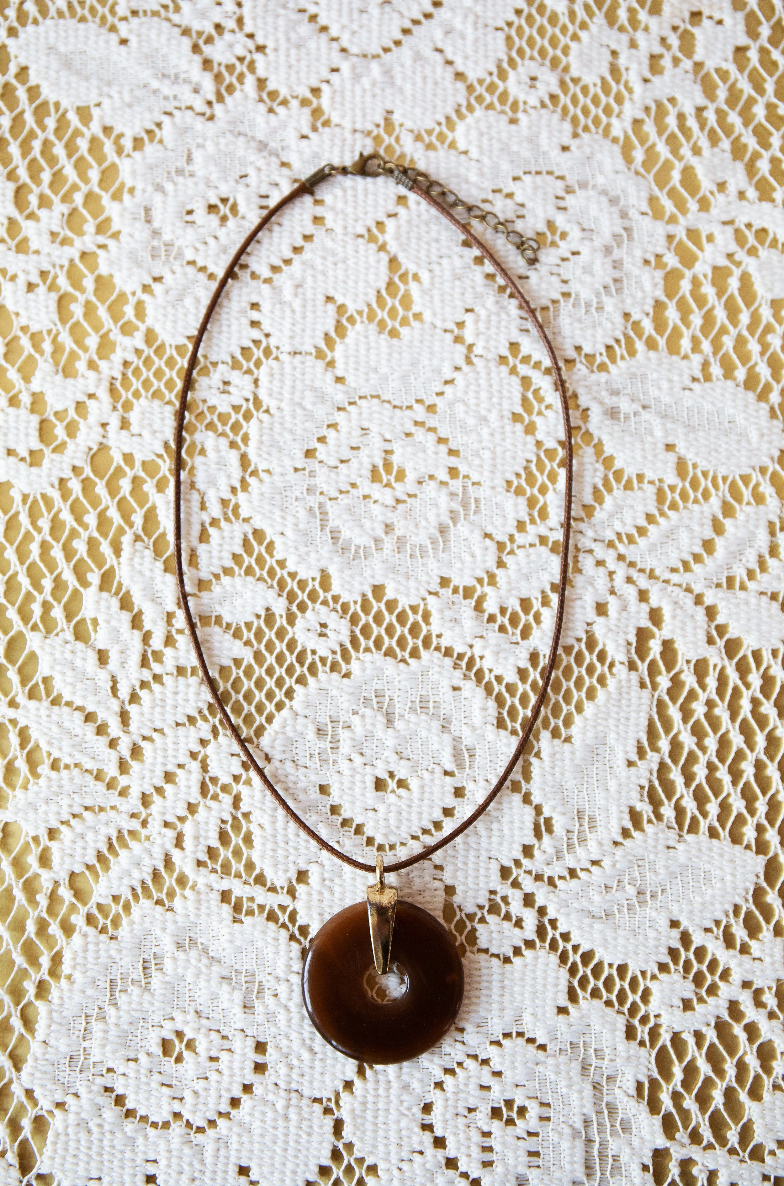 Brown Pendant Necklace
