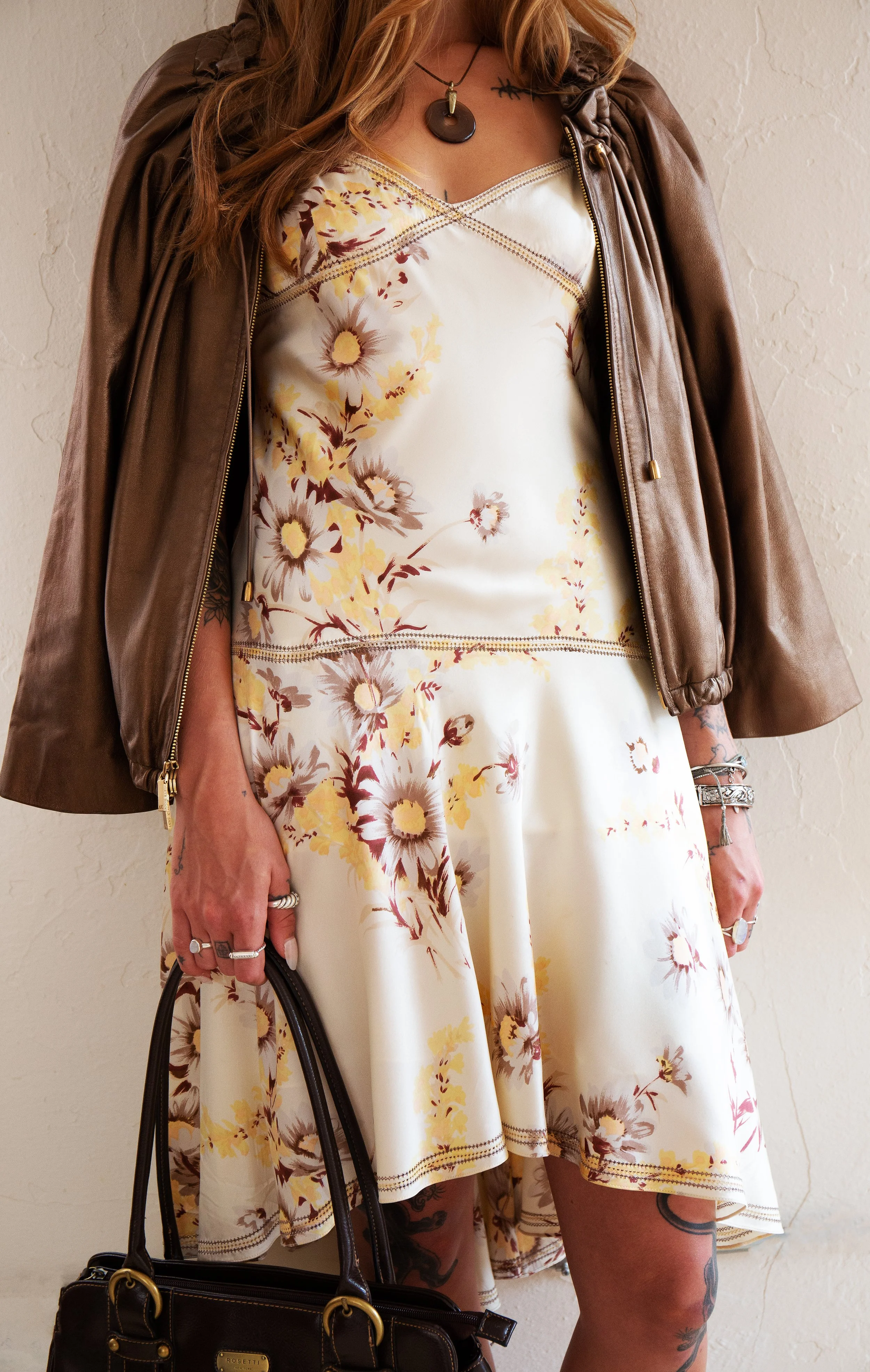 Silk Floral Dress