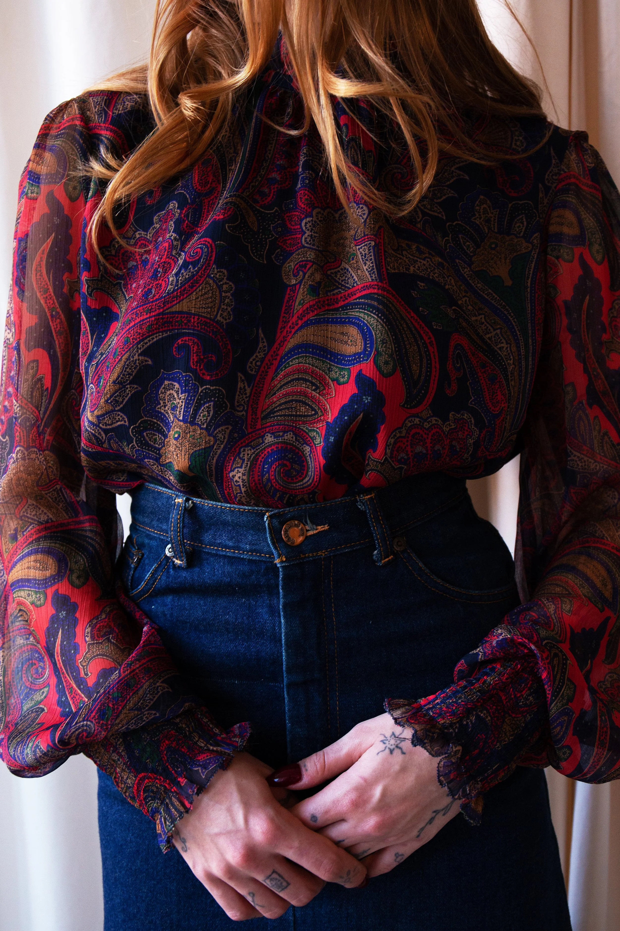 Paisley Boho Blouse