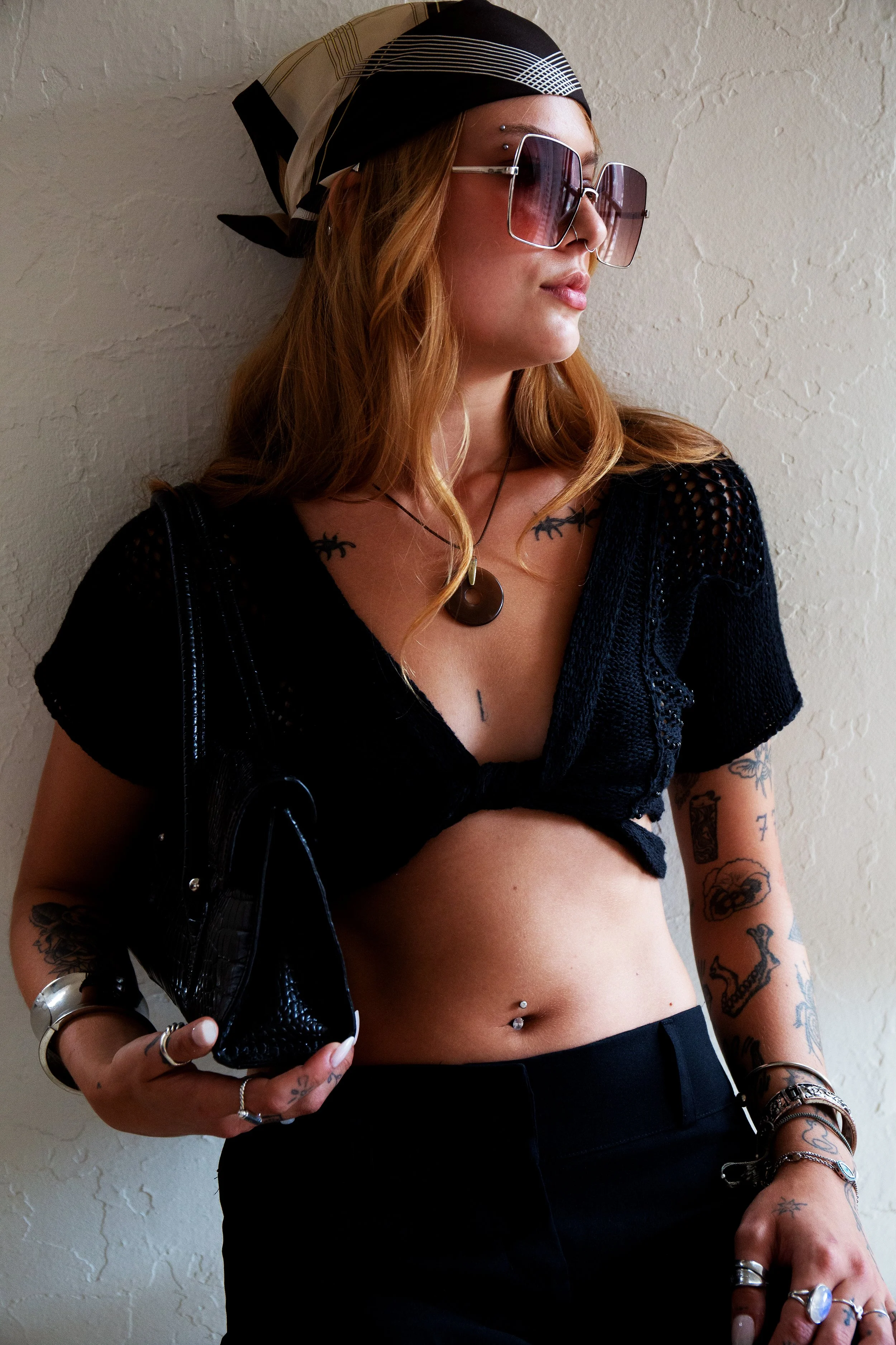 Cropped Crochet Knit