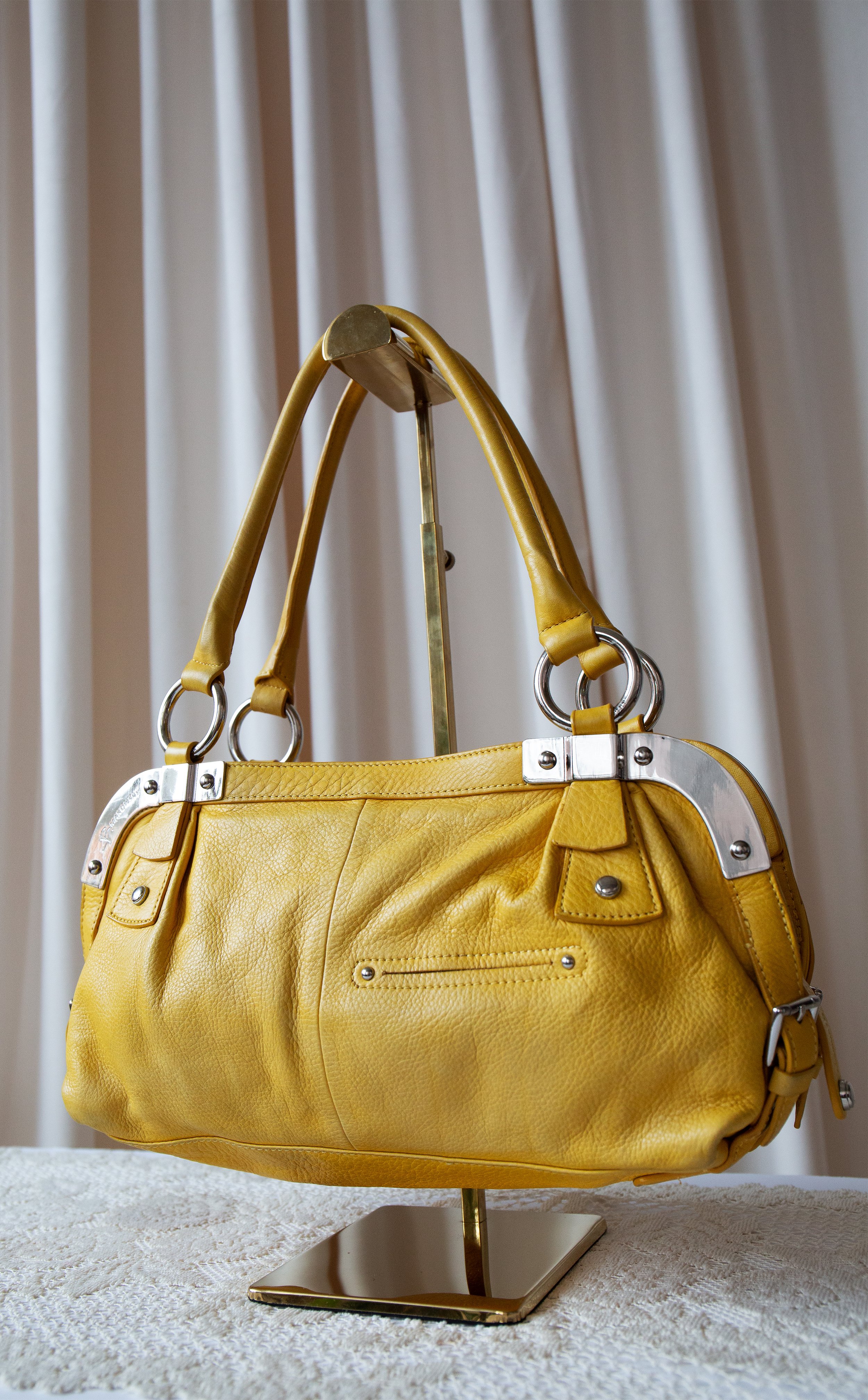 Yellow Leather Handbag