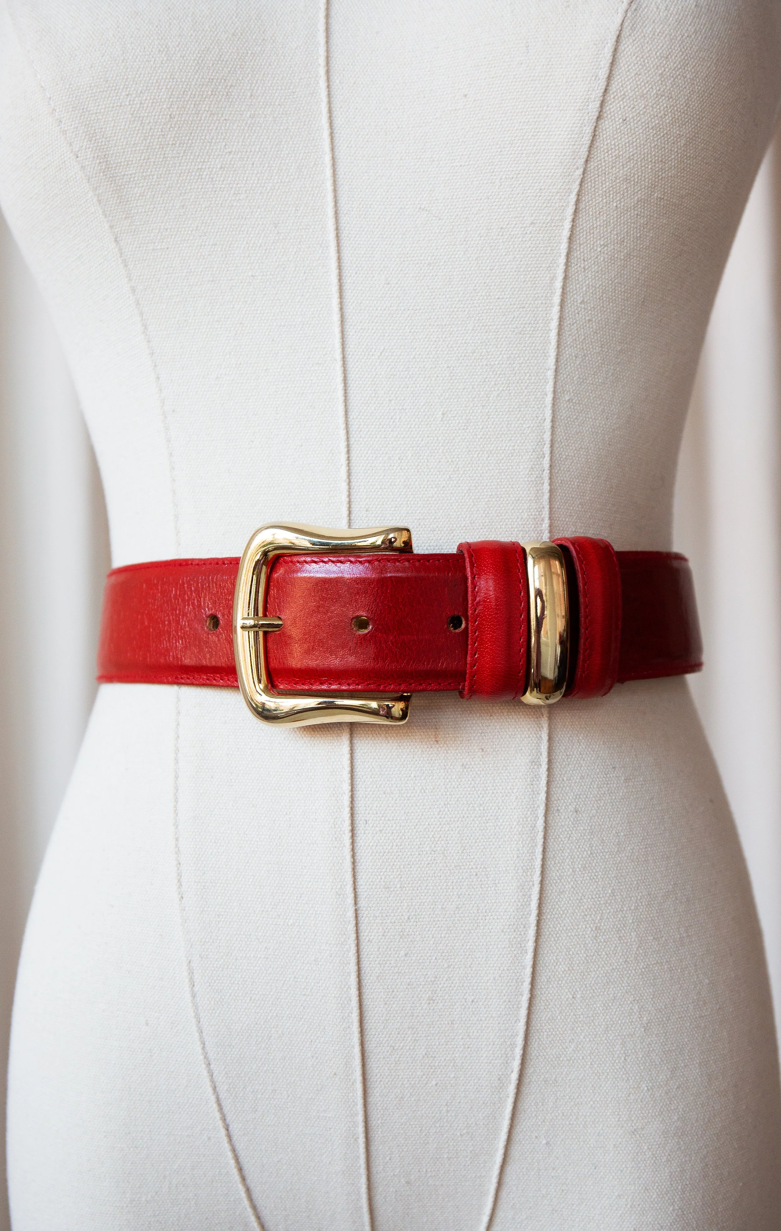 Red Leather Belt