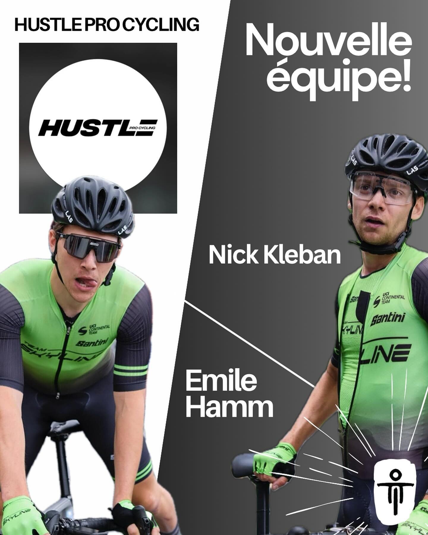 F&eacute;licitations &agrave; notre employ&eacute; @nick_kleban et athl&egrave;tes Toguri @emilehamm d&rsquo;avoir sign&eacute; avec Hustle Pro Cycling. 🇨🇦

Les deux restent co&eacute;quipiers apr&egrave;s une ann&eacute;e pass&eacute;e avec Team S