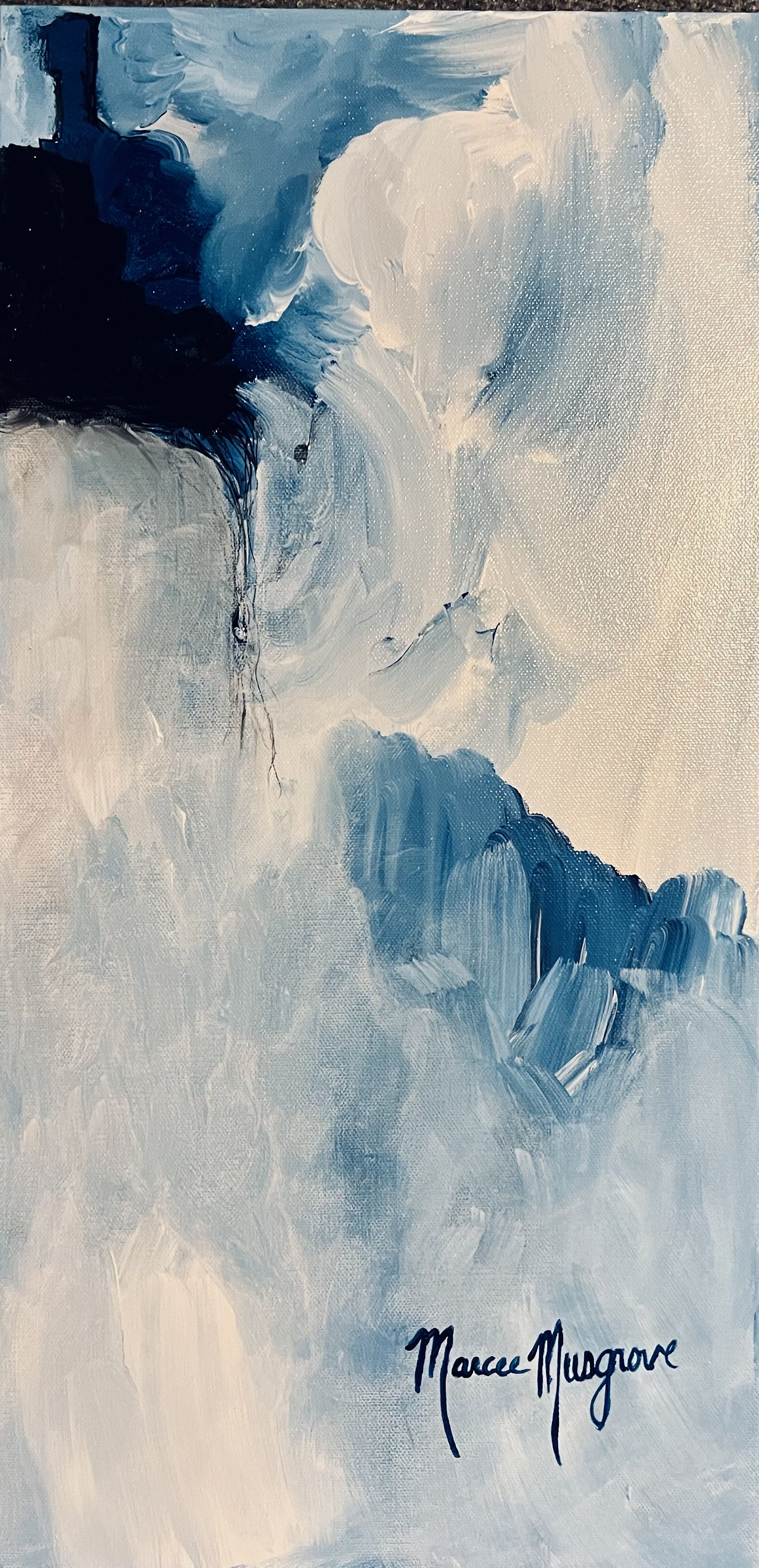 Great Falls, 12 x 24 Original Acrylic