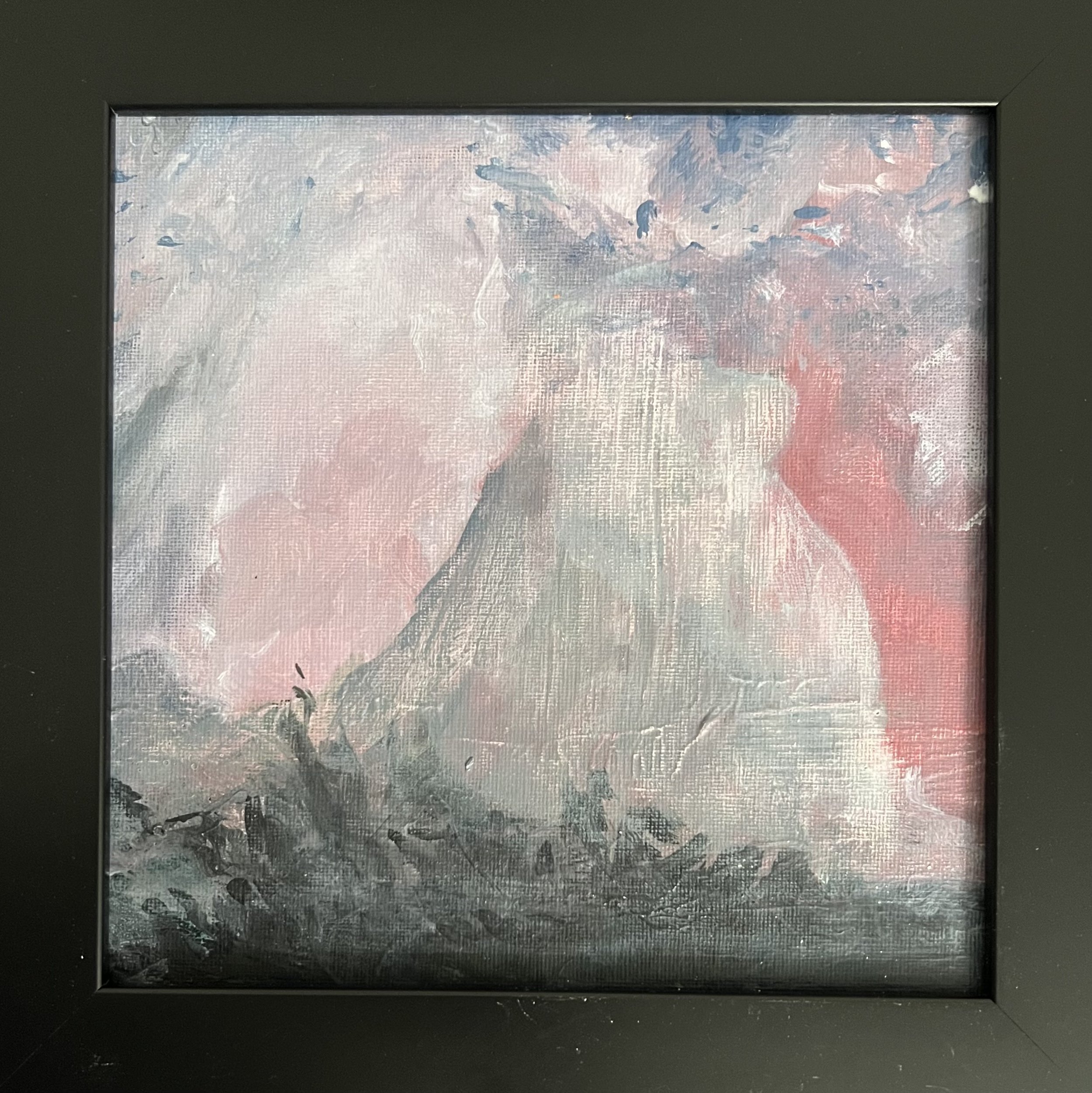 Pink clouds, 8x8 Acrylic Framed