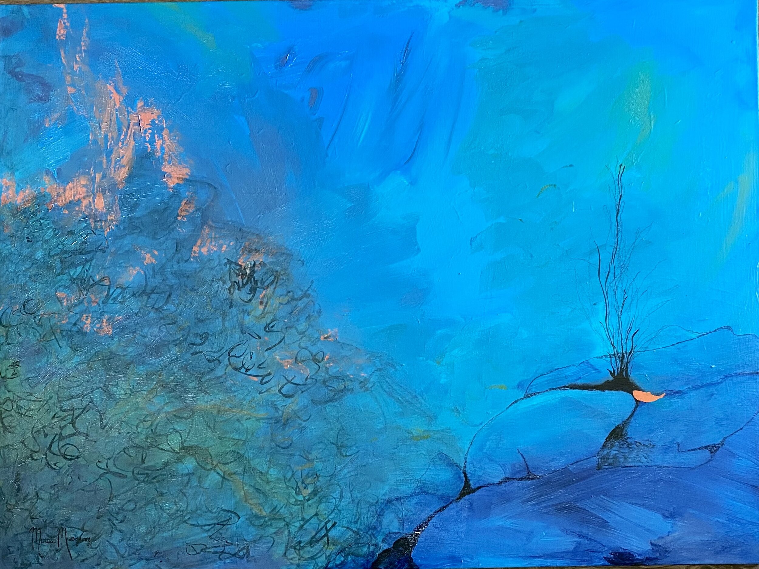 Under the Sea  VII , 36" H x 48" W, Acrylic