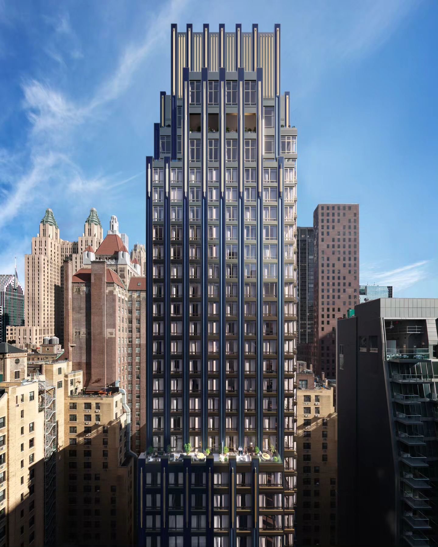 Monogram New York is an art deco inspired landmark with marketing now being headed up by the fantastic @dedevelopmentmarketing team. This is one of the hero renderings of this special project our team produced the full suite of visuals for including 