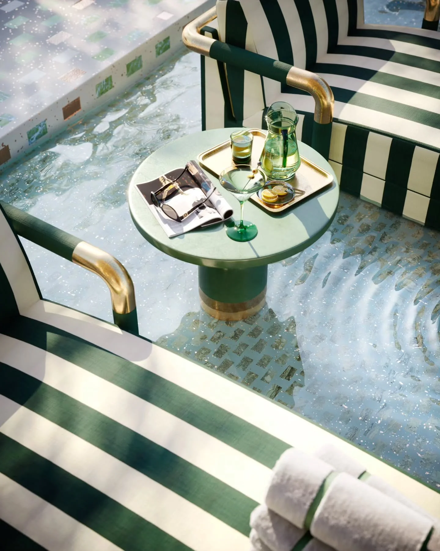 🍸 The Dolce&amp;Gabbana/JDS 888 Brickell sales gallery is stunning in it's refined yet bold vision. Take a glimpse at some photos from the launch event recently in Miami, alongside some of Recent Spaces' key marketing renderings and stills from the 