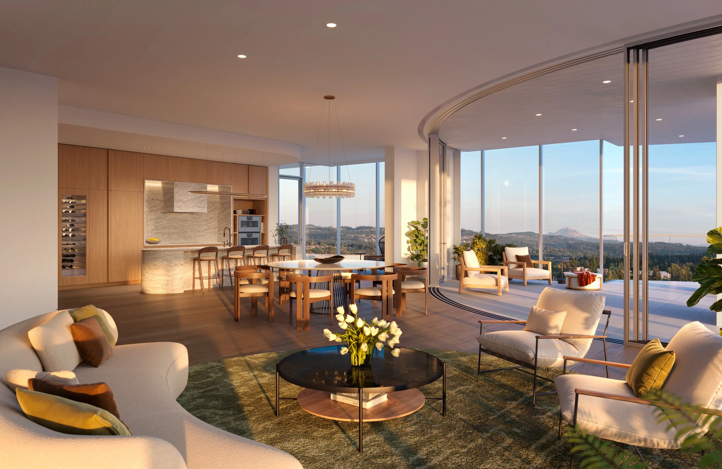   Location:  Seattle, Washington |  Year:  2026 |  Client:  Bosa Development |  Architect:  Amanat Architects |  Branding:  Pandiscio Green 