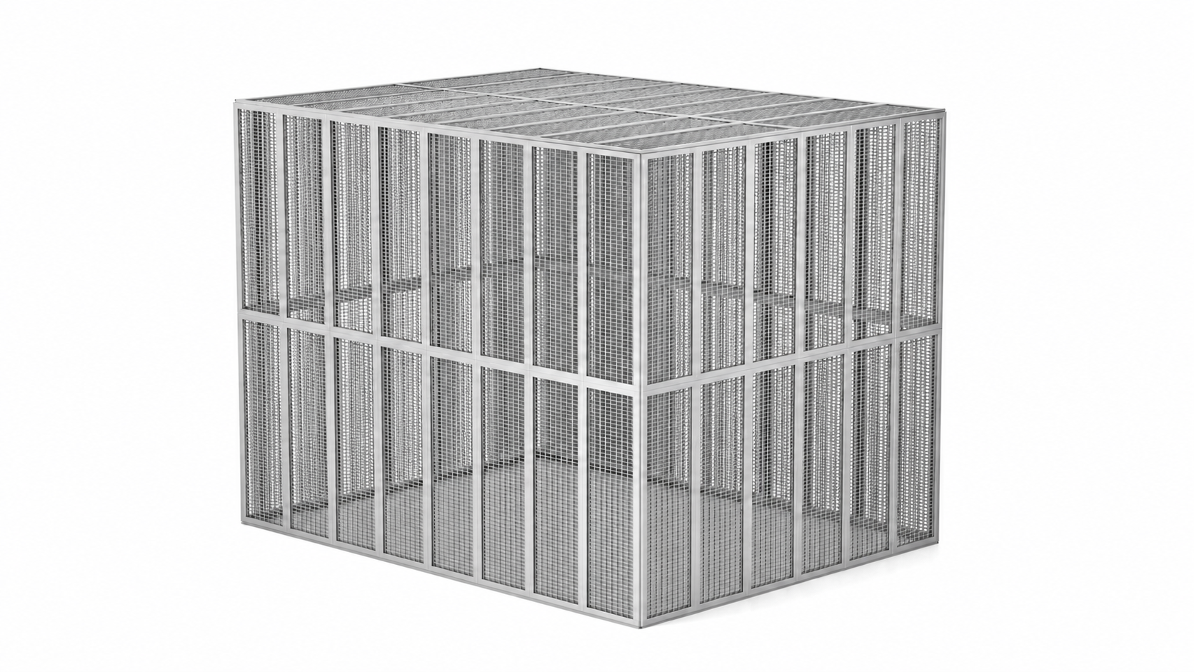 3D-illustration af modulopbygget Safe Pro-sikringscelle