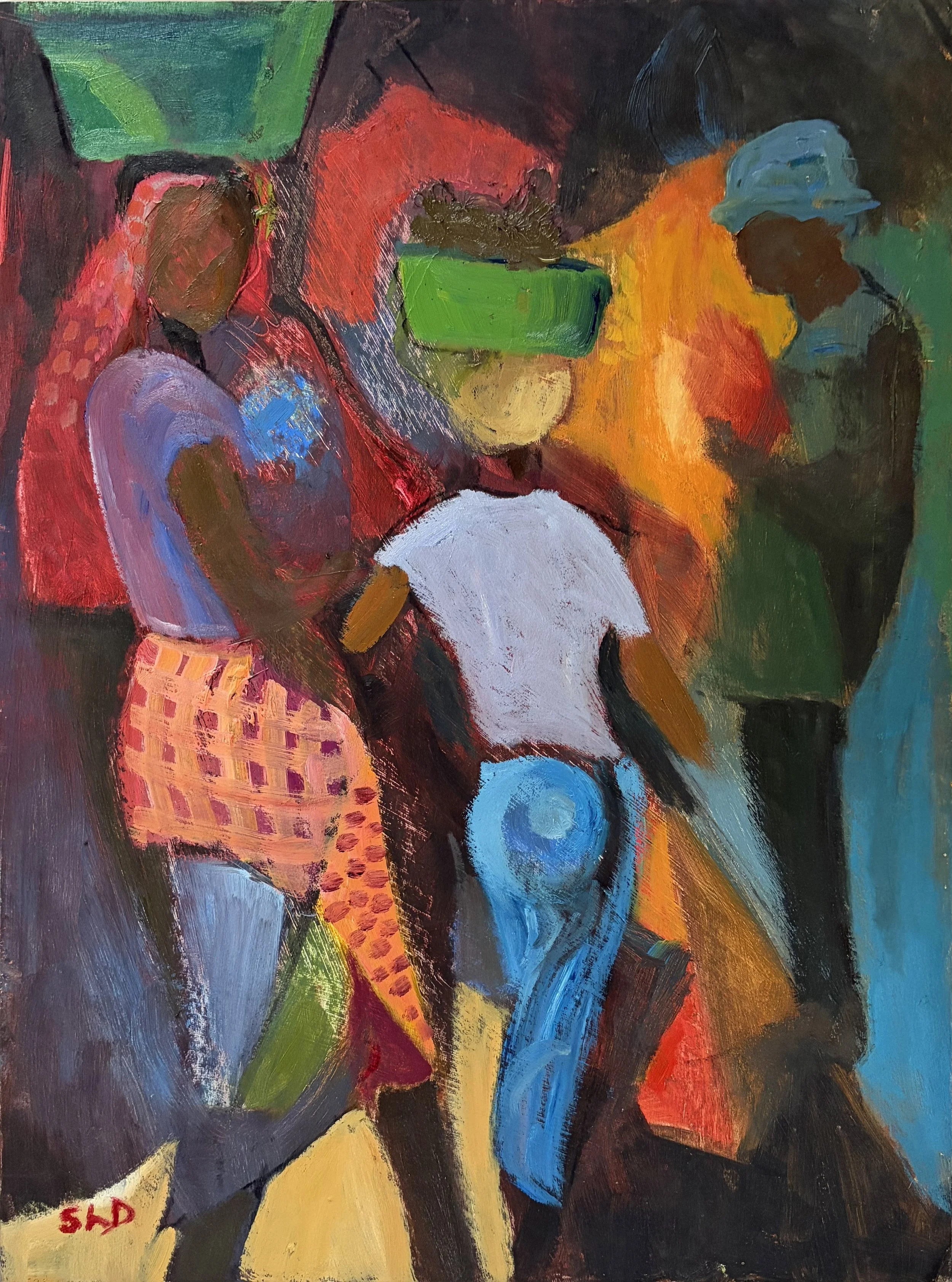 To Market | 38cm x 51cm | Oil on Board | £550