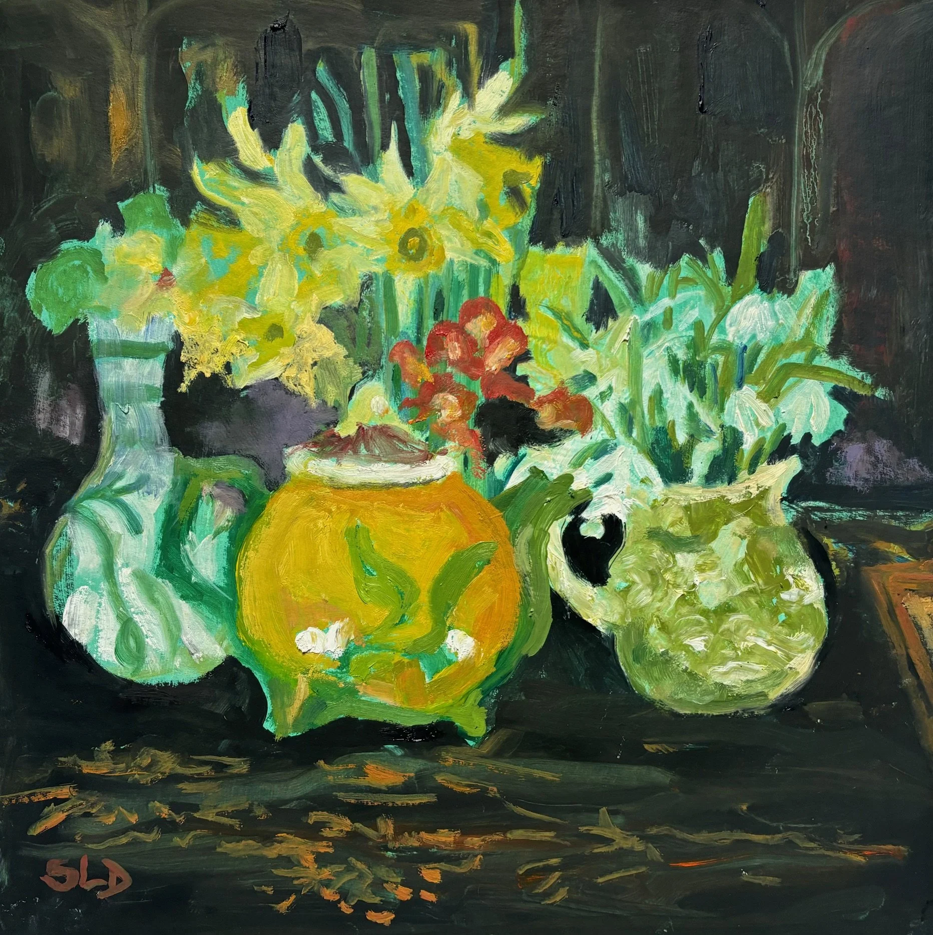 The first of Spring | 39cm x 39cm | Oil on Board | £375