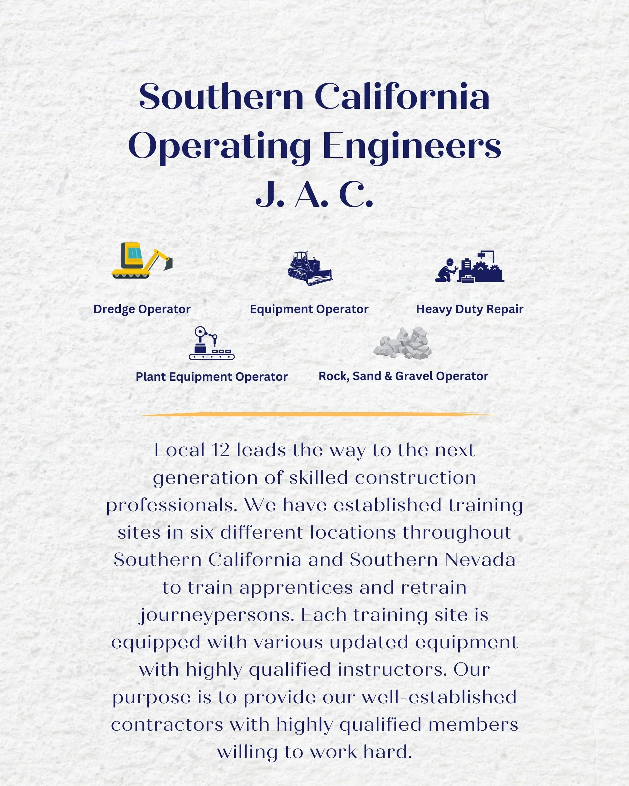 Operating Engineers Training Pathway — WorkforceConnect