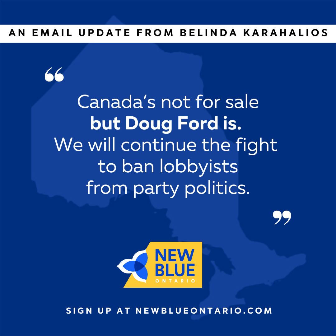 Canada’s Not For Sale But Doug Ford Is