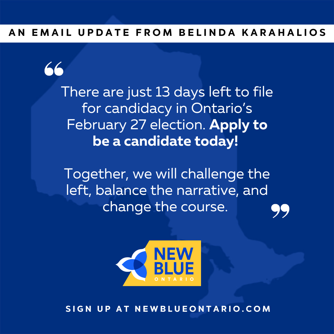 13 Days Left to File — Run with New Blue!