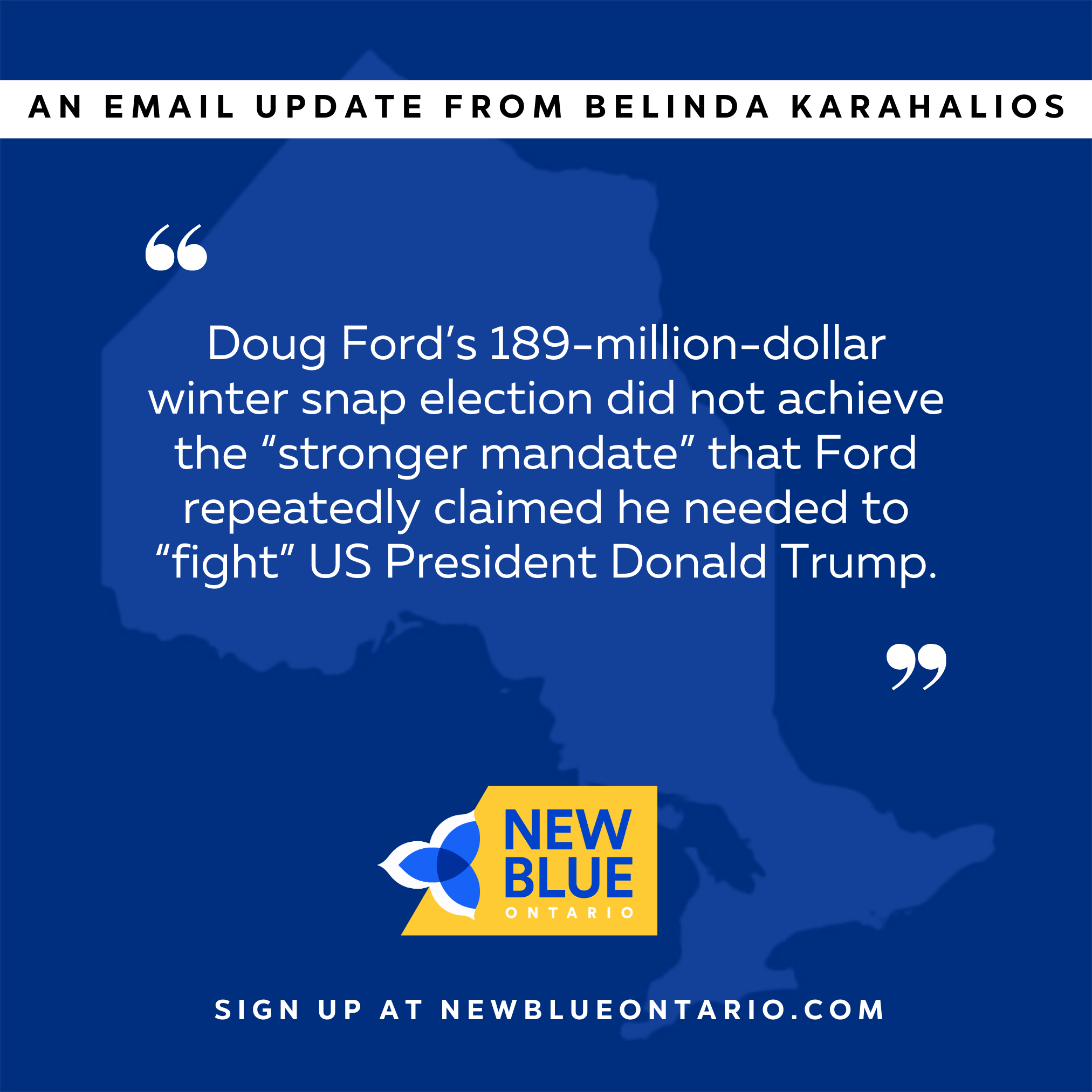 Ford’s Snap Election: No "Stronger Mandate"