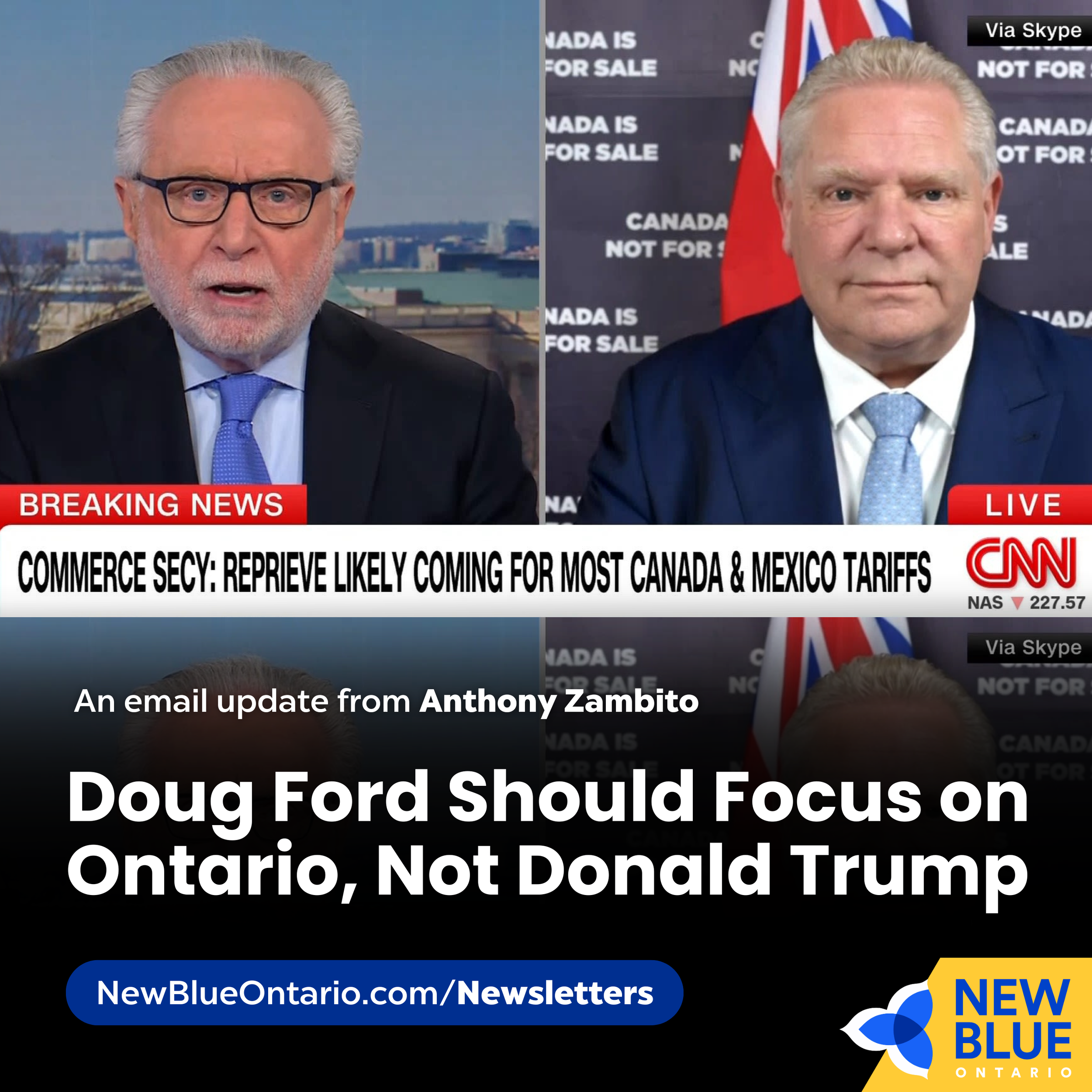 Doug Ford Should Focus on Ontario, Not Donald Trump