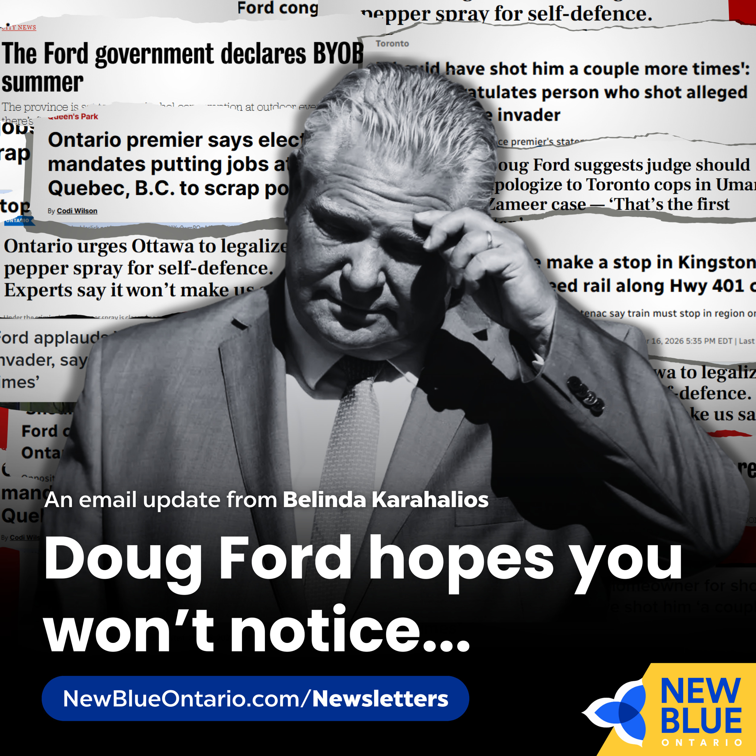 Doug Ford hopes you won’t notice...