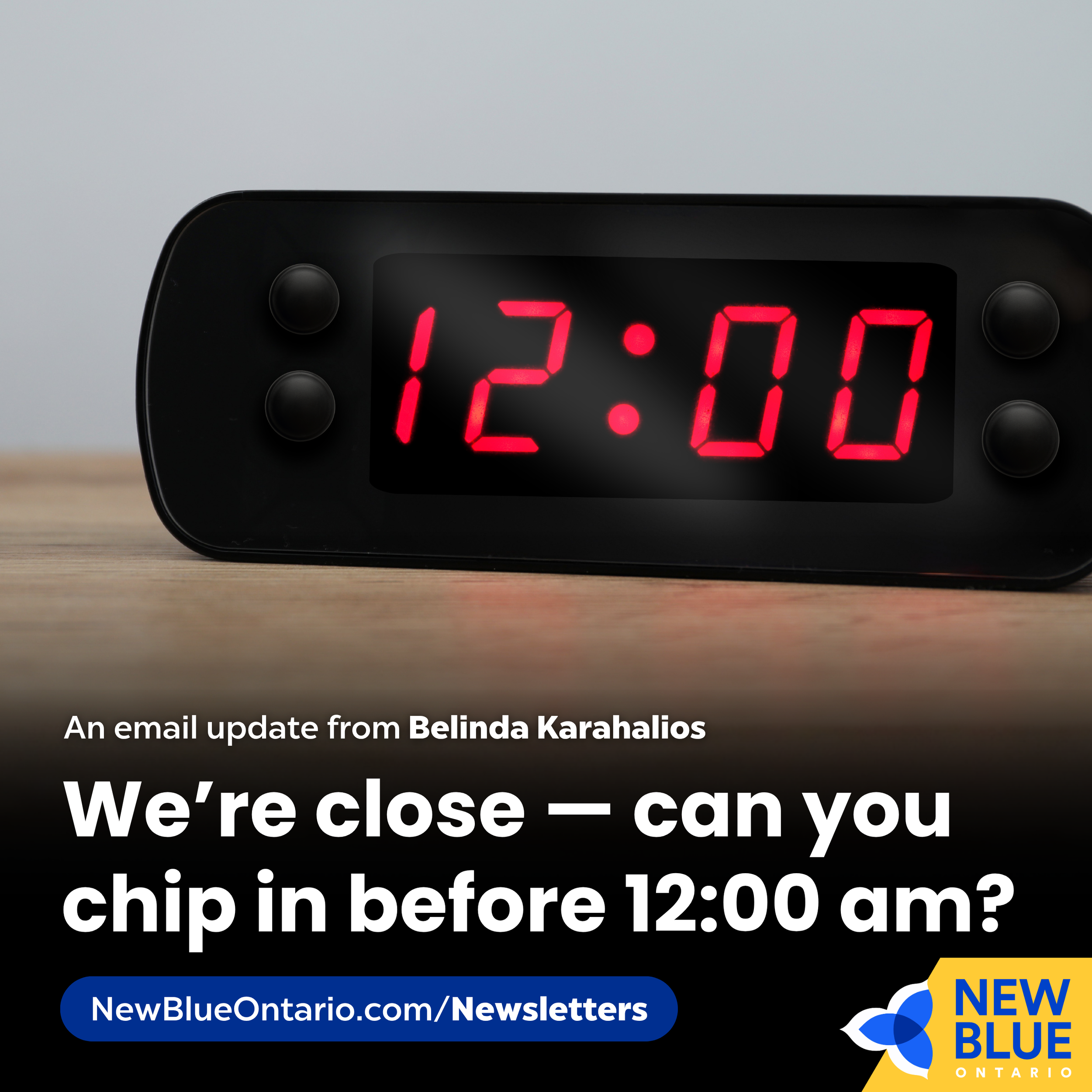 We’re close — can you chip in before 12:00 am?