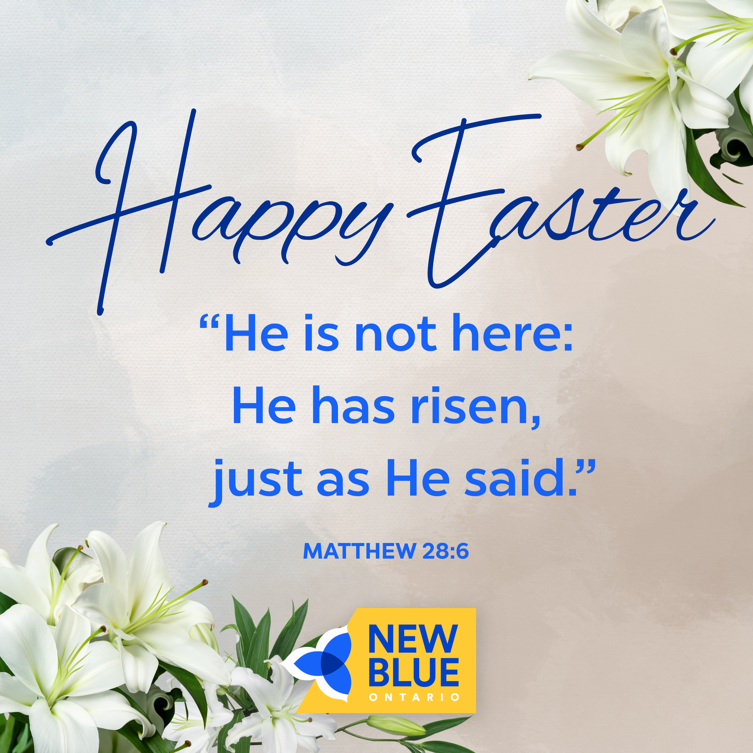 Happy Easter from the New Blue Party!