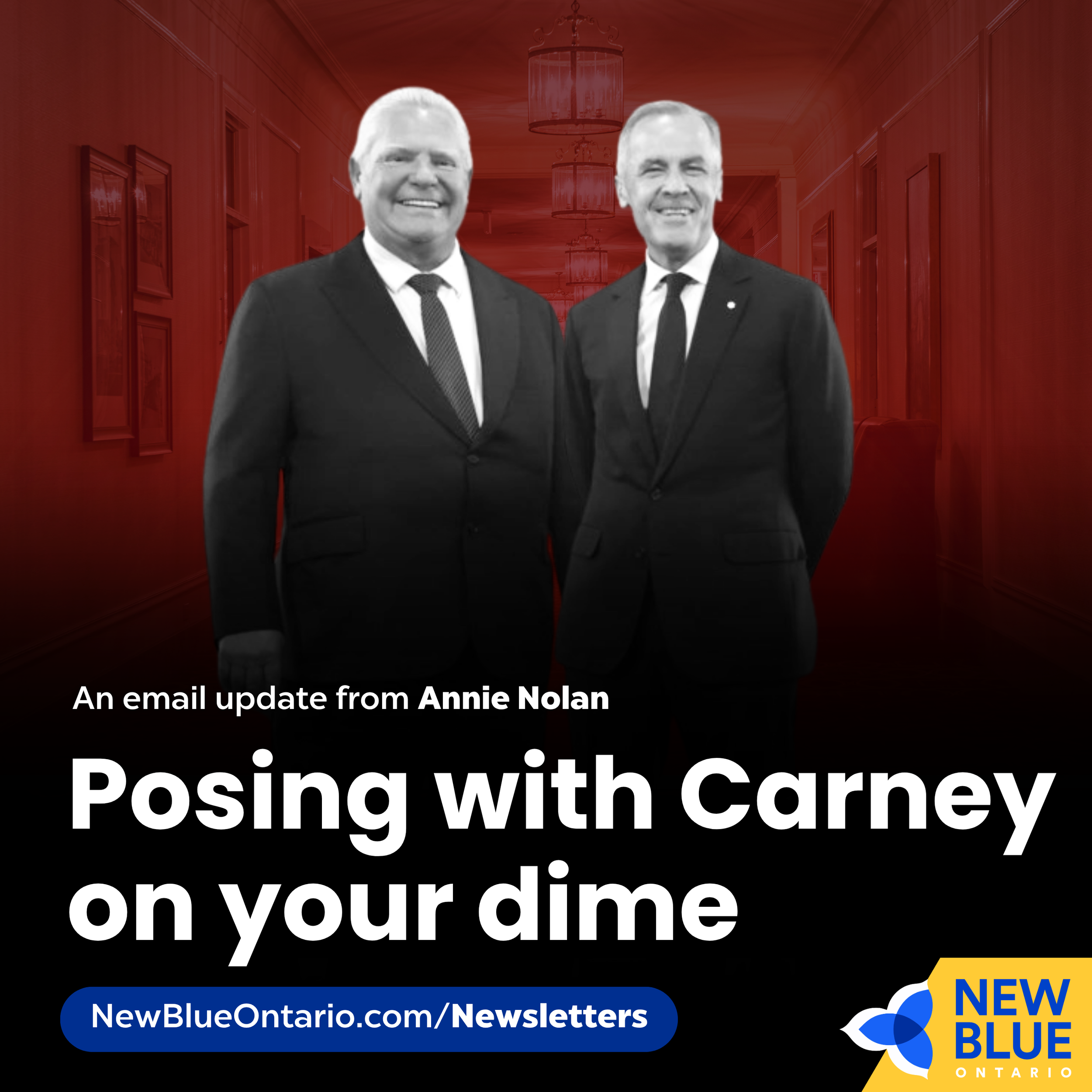 Posing with Carney on your dime