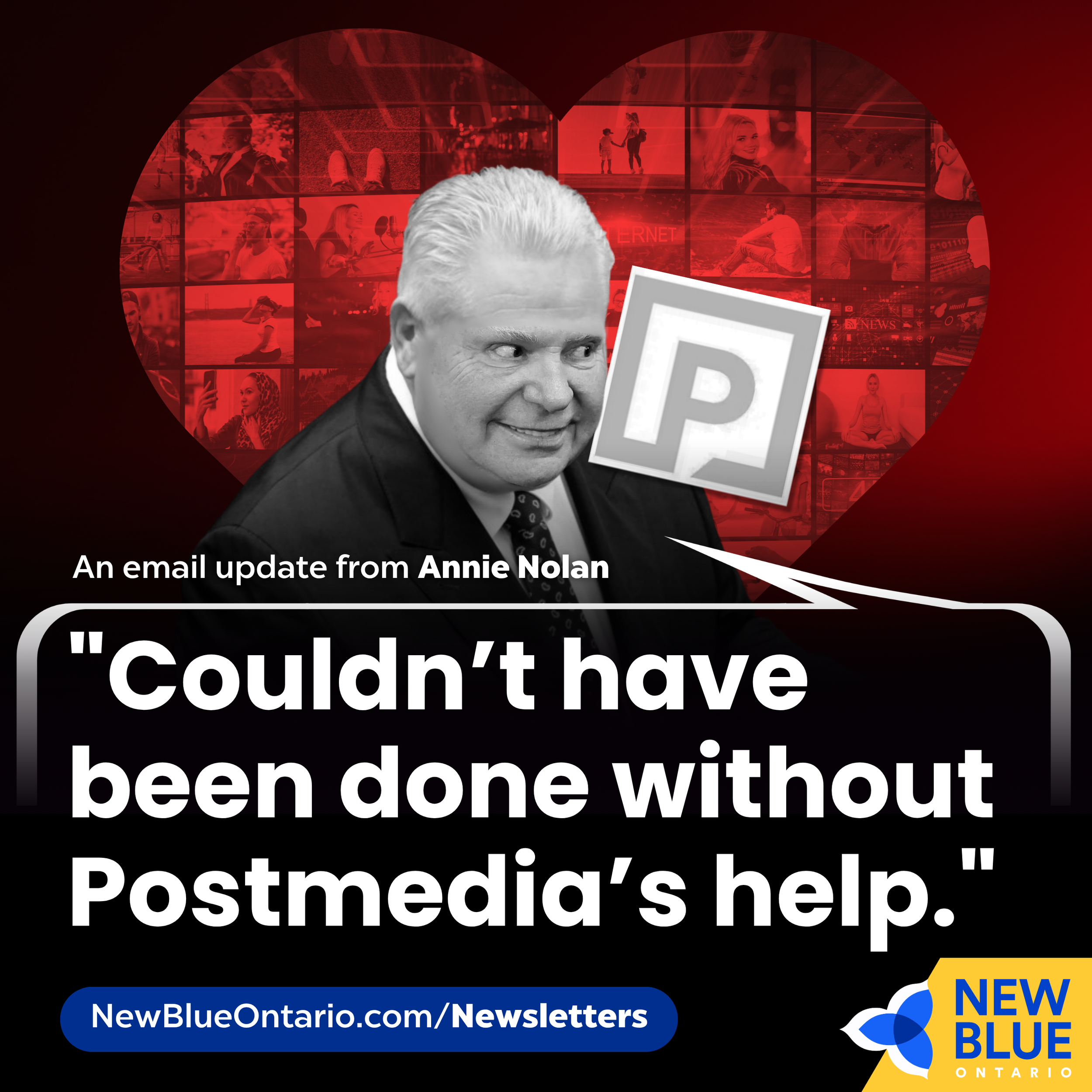 "Couldn’t have been done without Postmedia’s help."