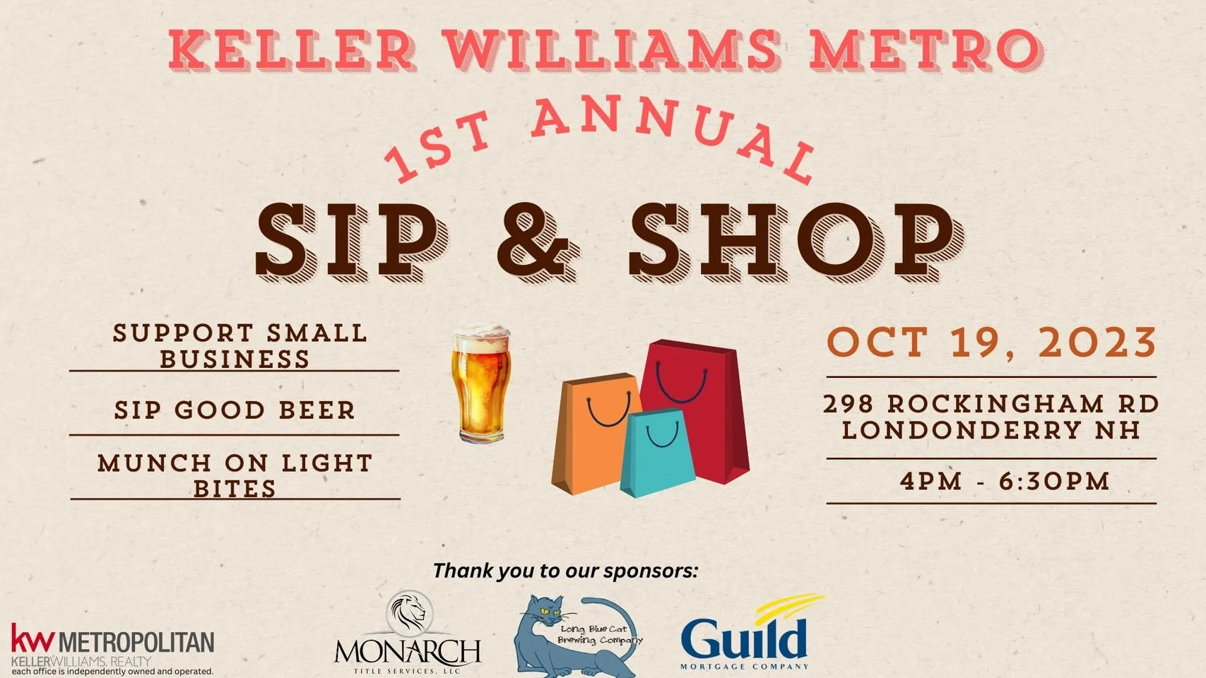 Keller Williams Sip and Shop
