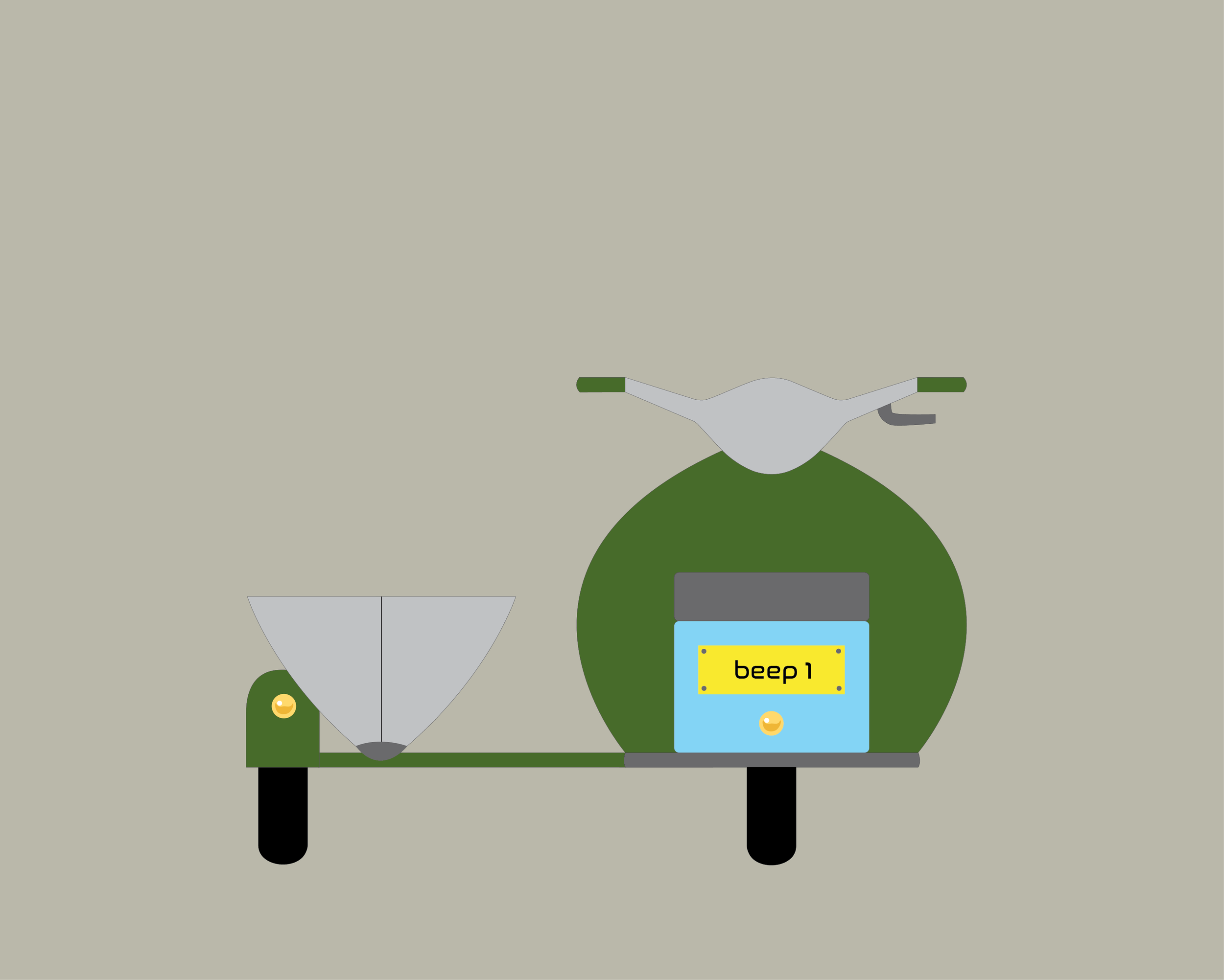 |   rearing to beep   |