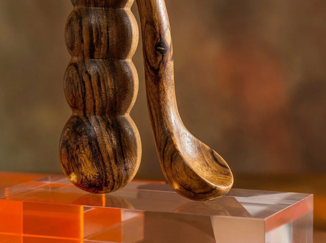 Swiss walnut. Handcrafted. 20 hours. One object.\n\nWhy we choose craft over convenience.\n\nFuck yourself, not the planet.\n\n#MANUfuckTURA #SwissDesign #Walnut #Craftsmanship #SustainableLiving #Engadin #DesignObjects
